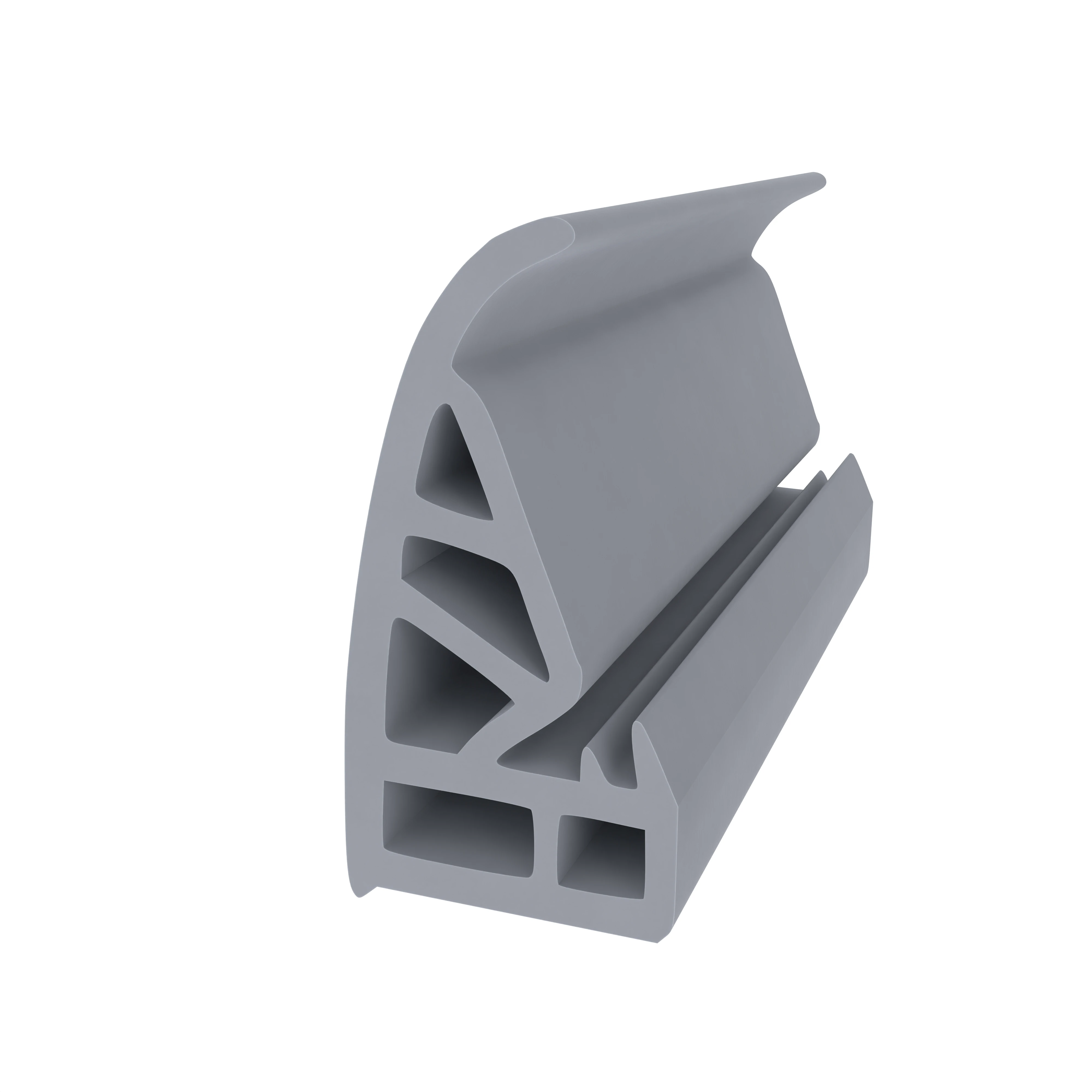 Stahlzargendichtung für Stahlprofile | 12,5 mm Breite | Farbe: grau