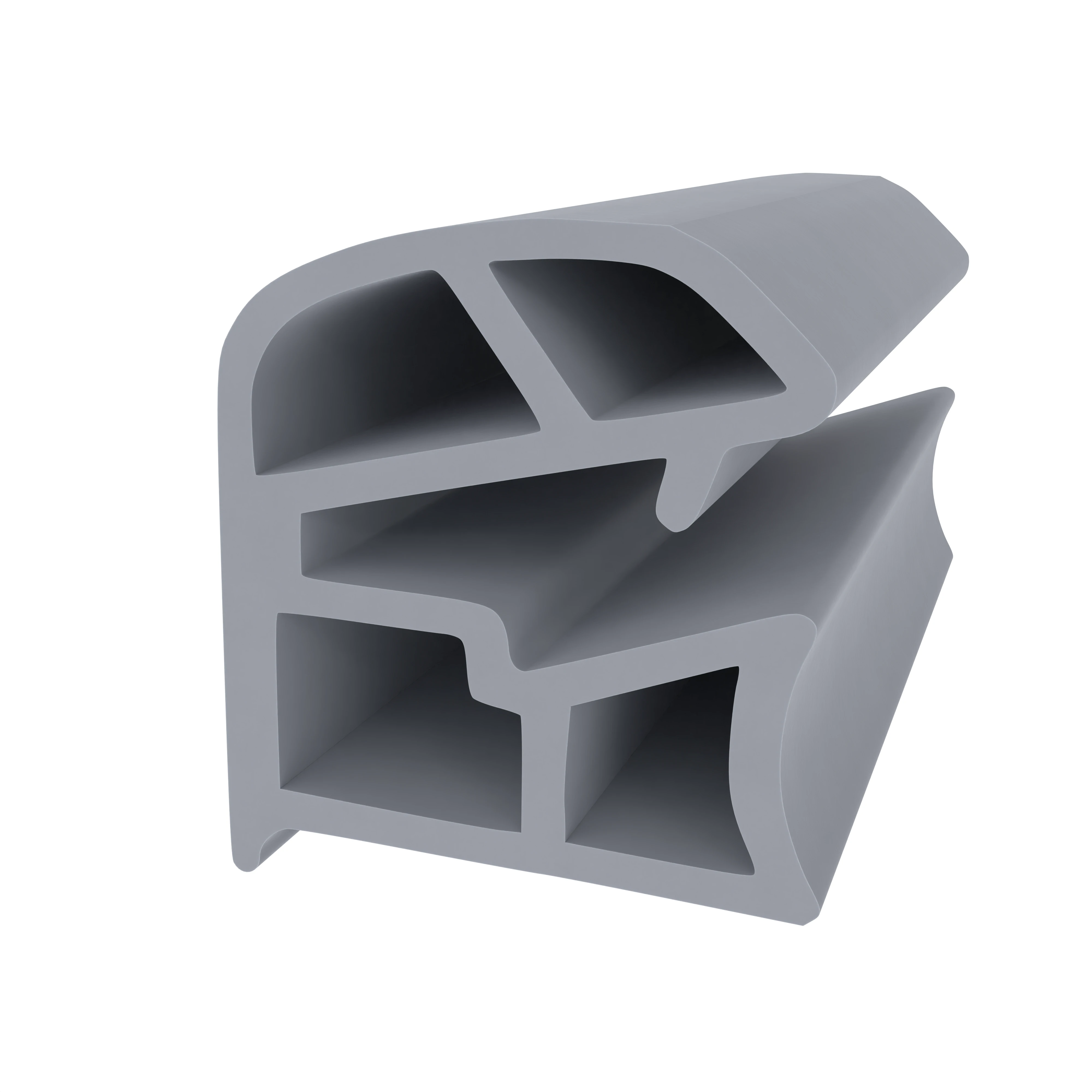 Stahlzargendichtung für Stahlzargen | 17 mm Breite | Farbe: grau