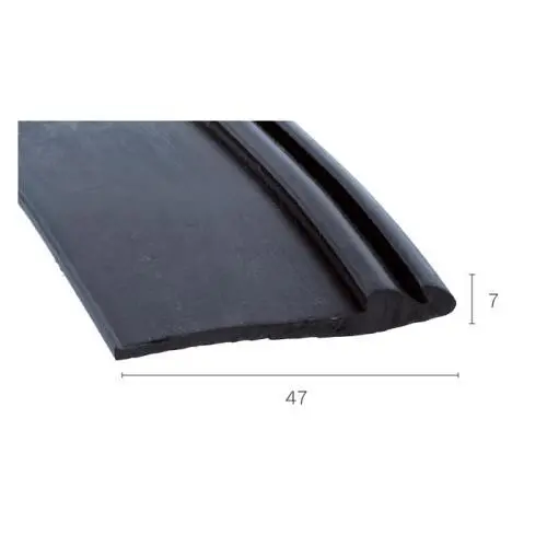 Verglasungsdichtungen - Windschutzscheibendichtung für Fahrzeugscheiben | Höhe: 7 mm | Farbe: schwarz