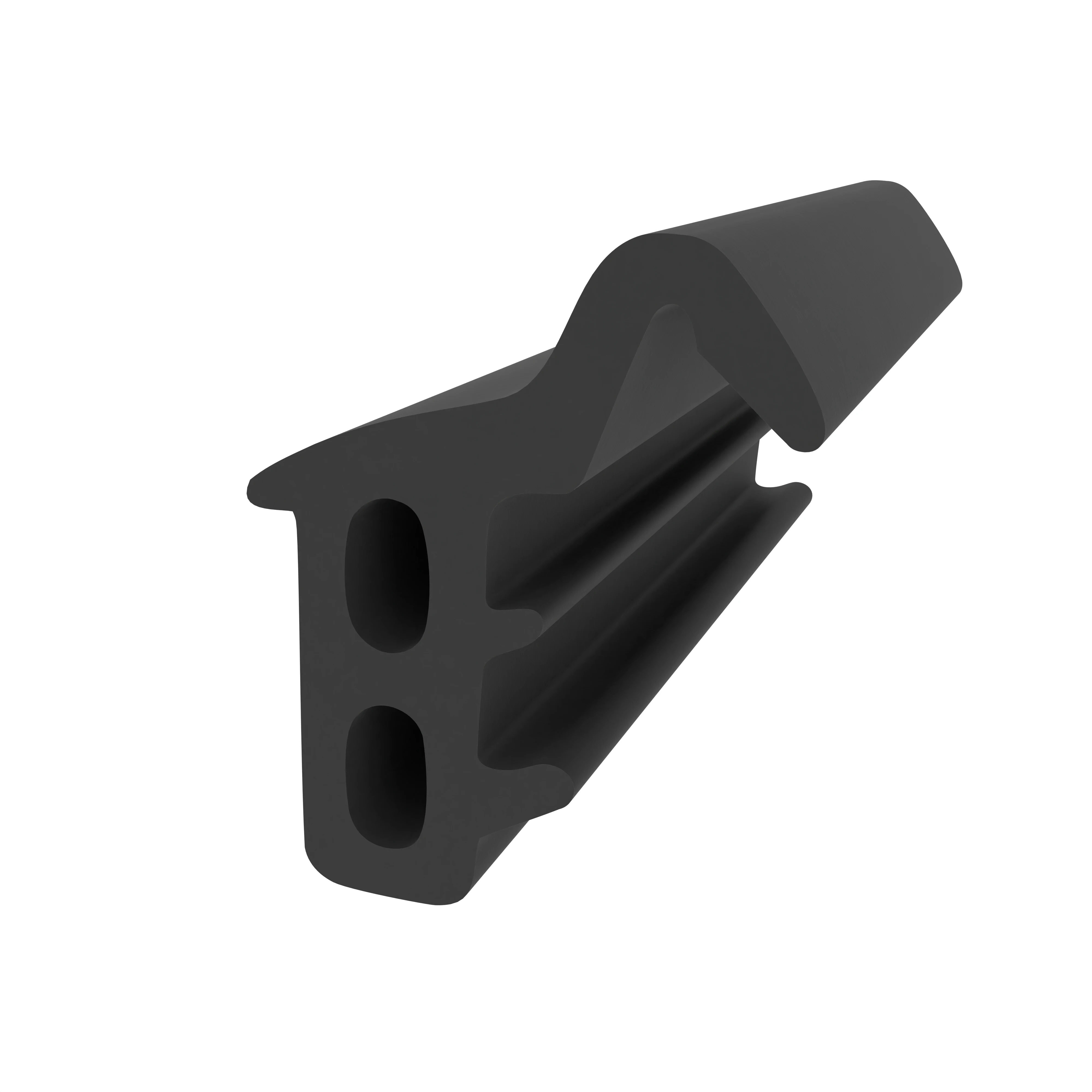 Stahlzargendichtung für RP Technik Stahltüren | 12 mm Breite | Farbe: schwarz