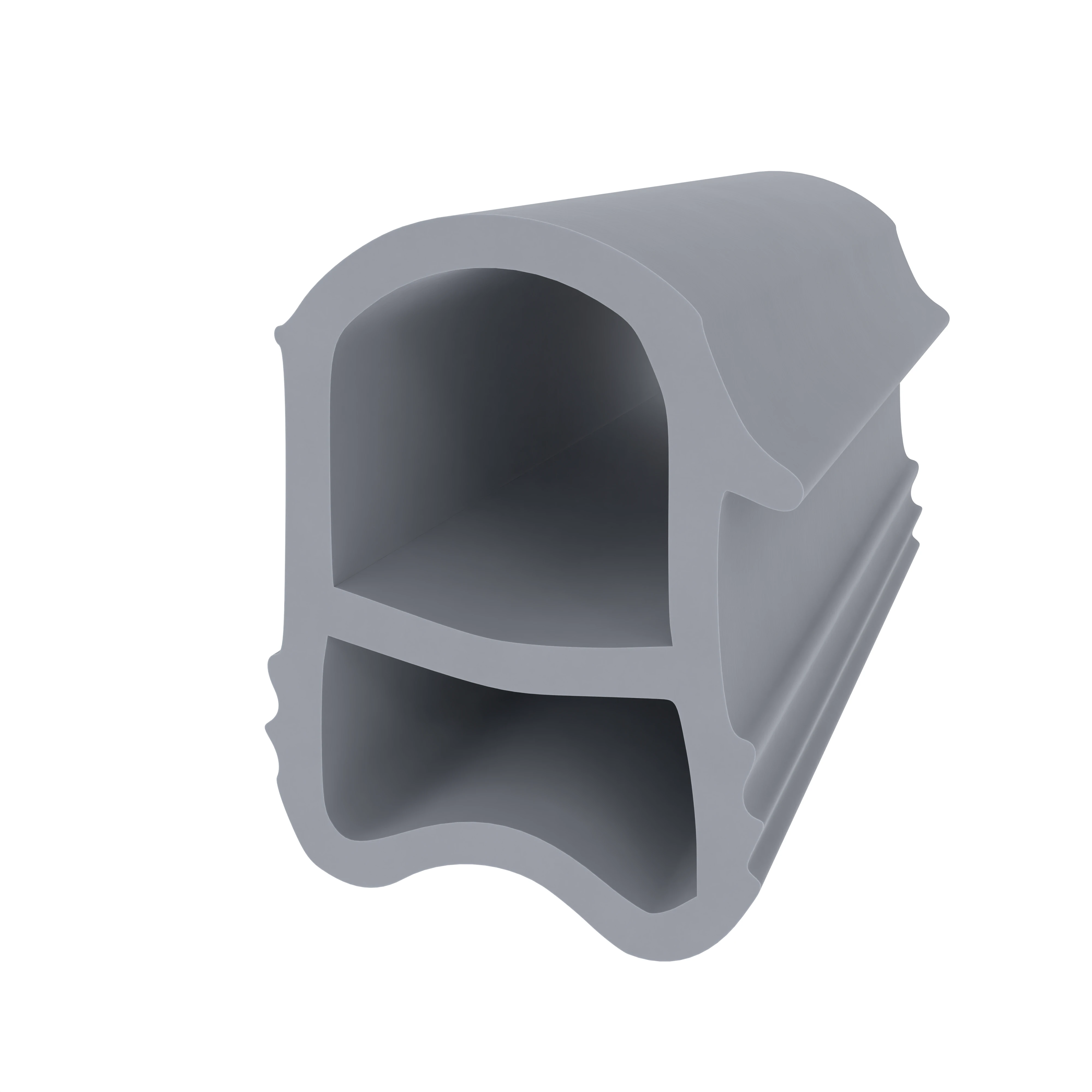 Türrahmen Dichtung - Stahlzargendichtung für Stahlzargen | 12 mm Breite | Farbe: grau