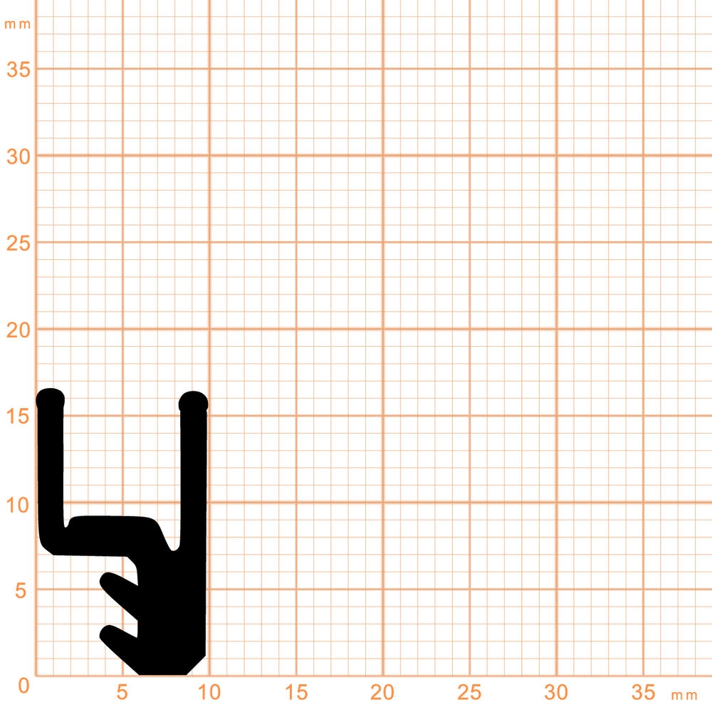 Dachfensterdichtungen - Dachfensterdichtung für Velux Dachflächenfenster | Höhe: 16,5 mm | Farbe: schwarz
