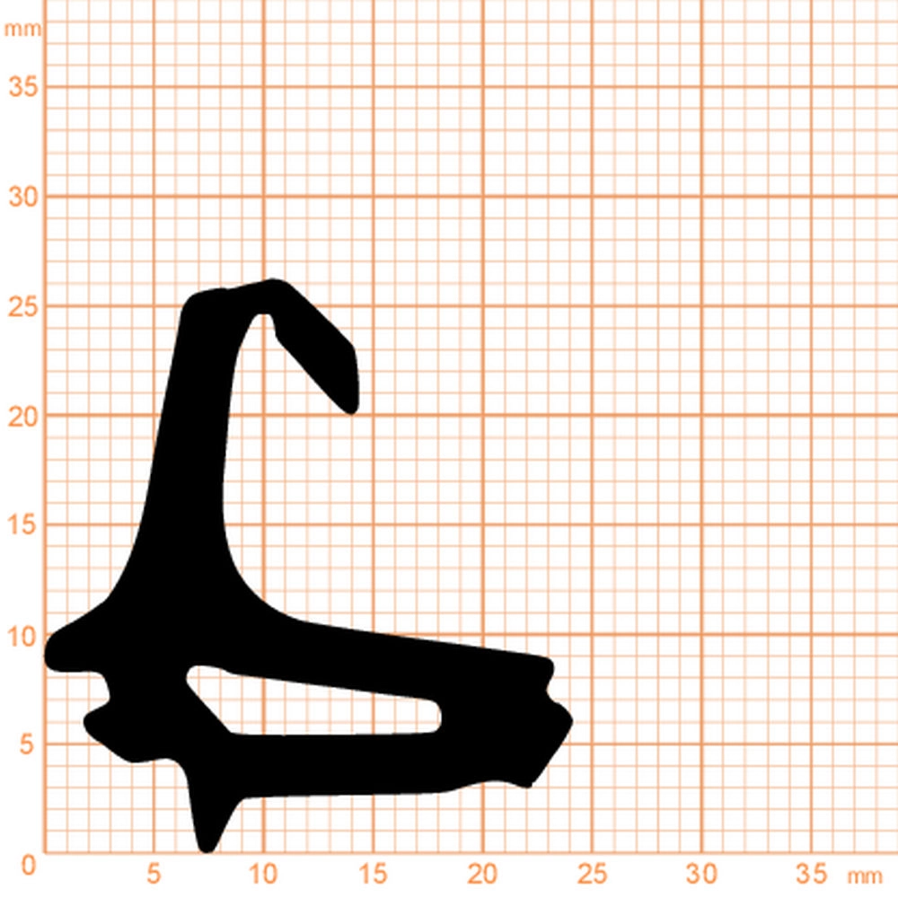 Mitteldichtungen - Mitteldichtung für Kunststofffenster | 26 mm Höhe | Farbe: schwarz