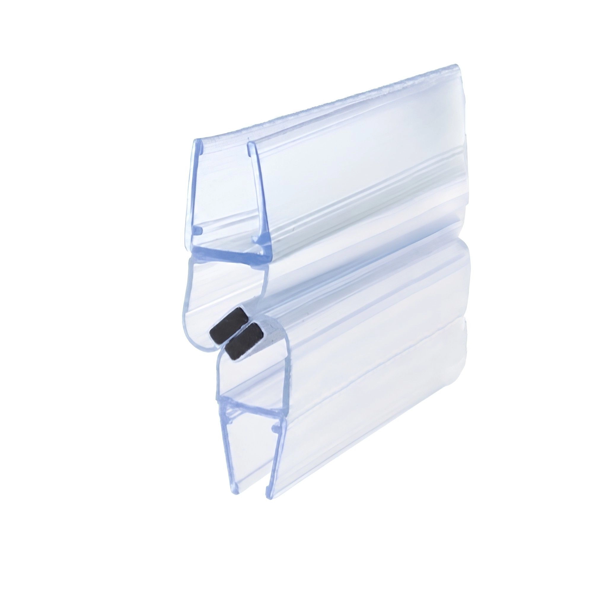 Dusch-Magnetprofil 180 ° Winkel | 6 - 8 mm Glasstärke | Farbe: transparent