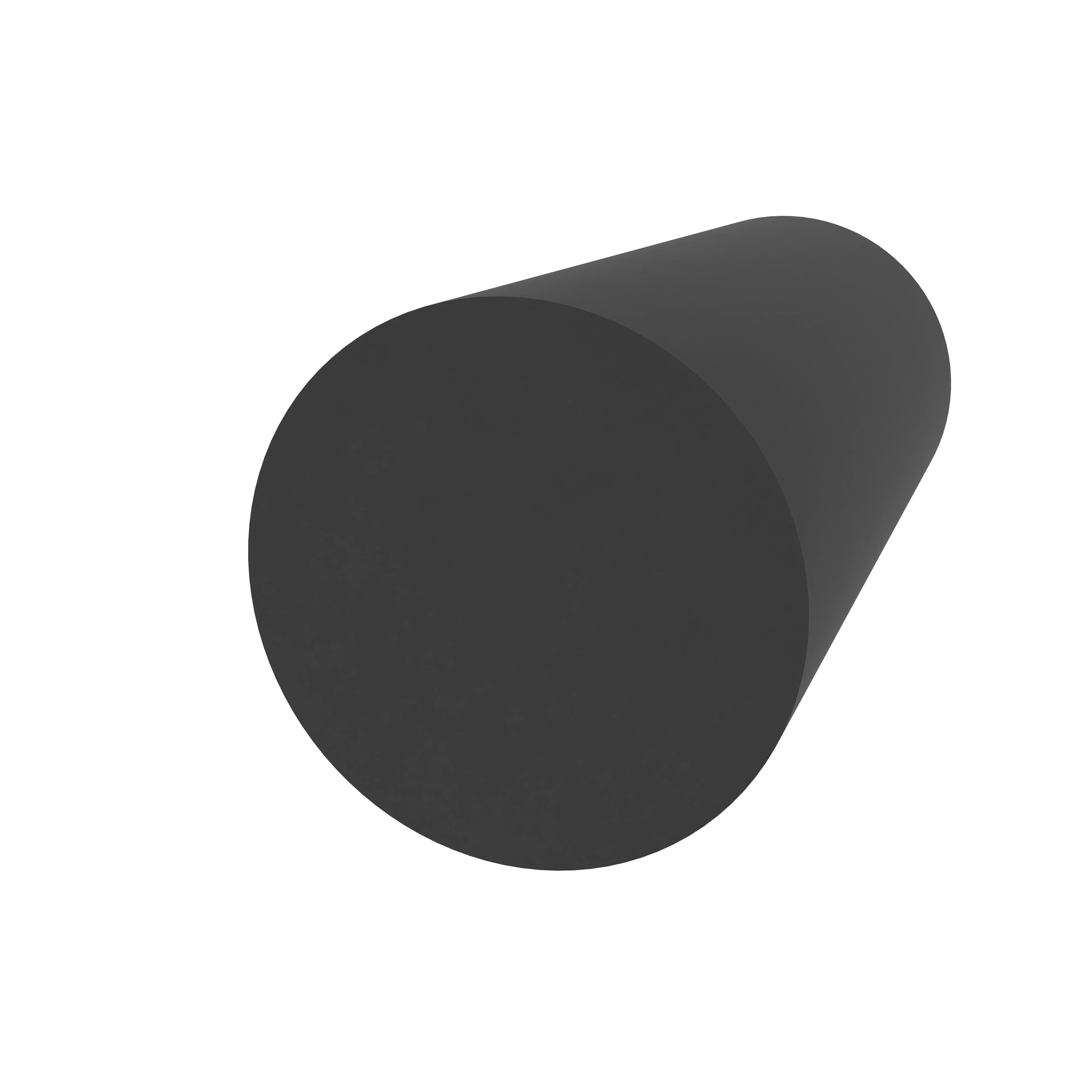 Moosgummi - Rundschnurprofil | 8 mm Durchmesser | Farbe: schwarz