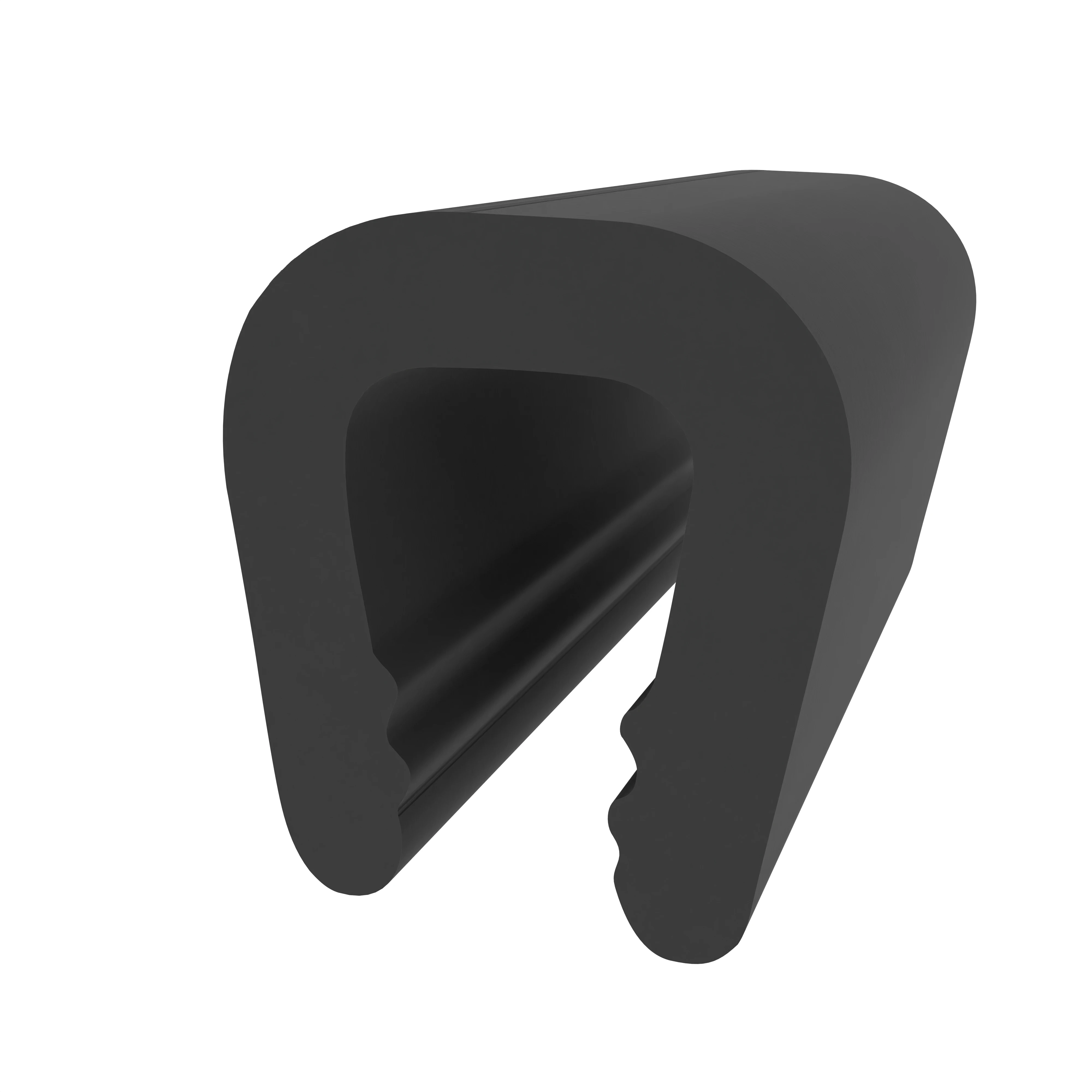 Kantenschutz - Kantenschutzprofil | Klemmbereich 6 - 8 mm | Farbe: schwarz