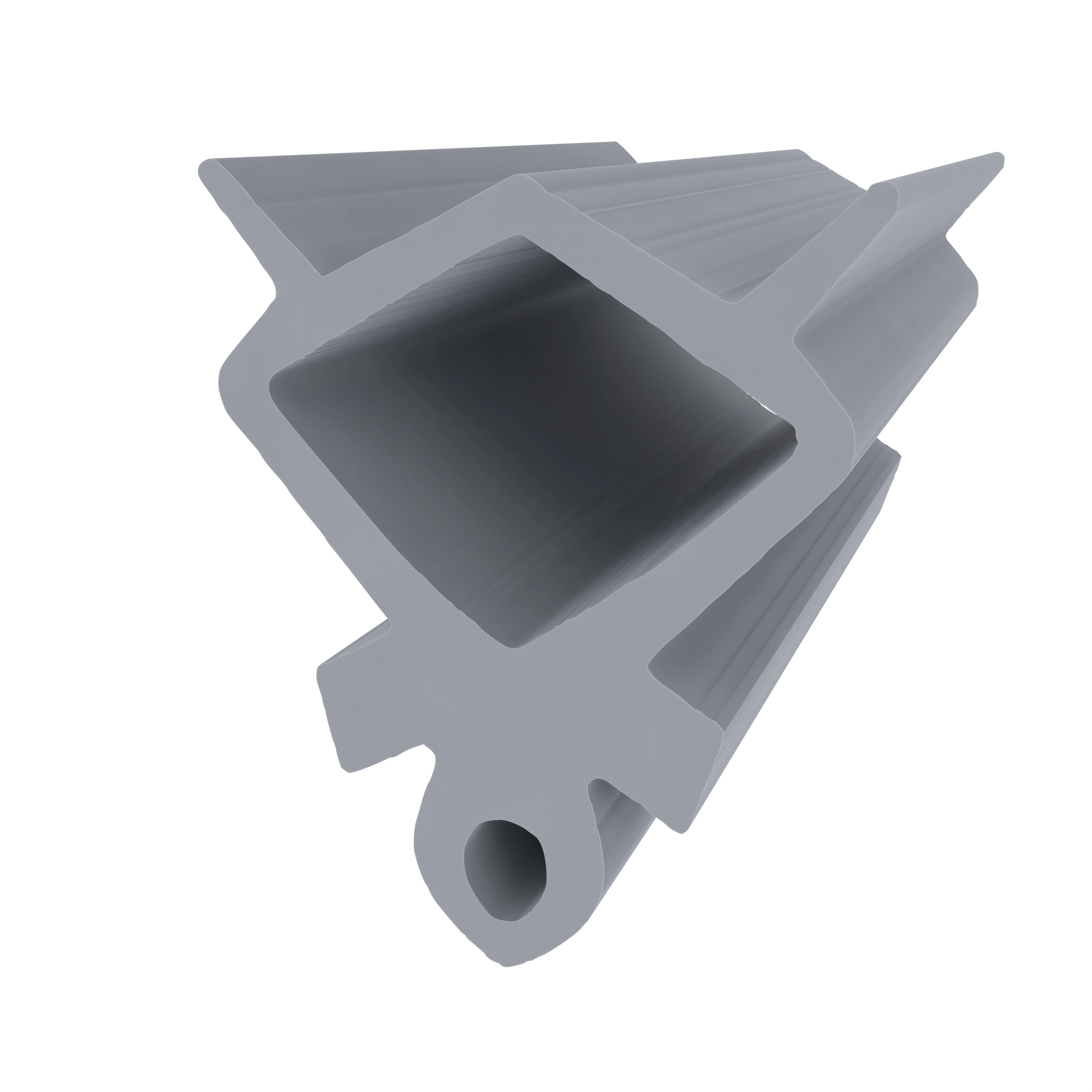 Bodenschwellen Türschwelle - Schwellendichtung für Bodenschwellen | Höhe: 17 mm | Farbe: grau