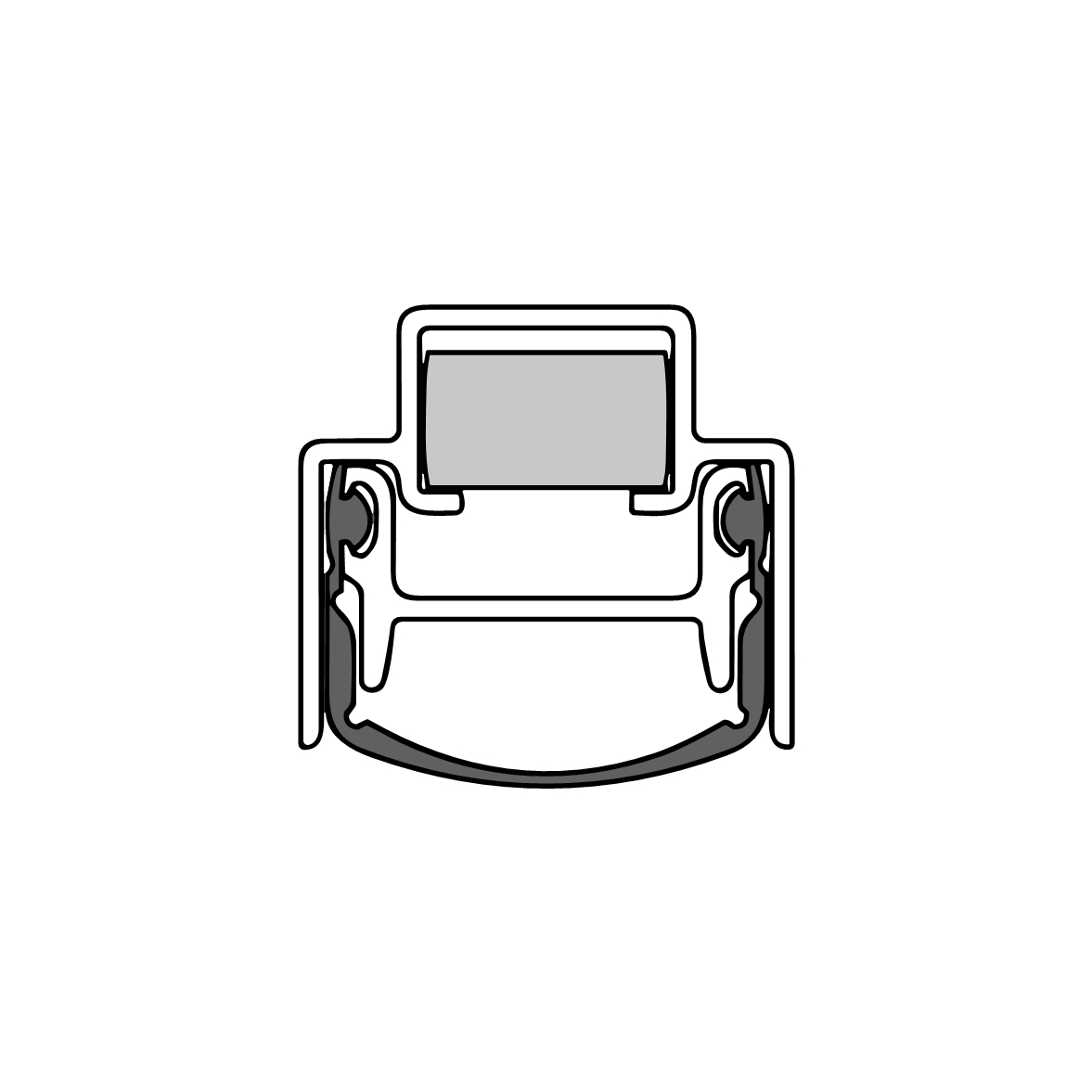 Schall-EX Stadi L-24/15 BN Absenkdichtung von Athmer | Länge: 1050 mm