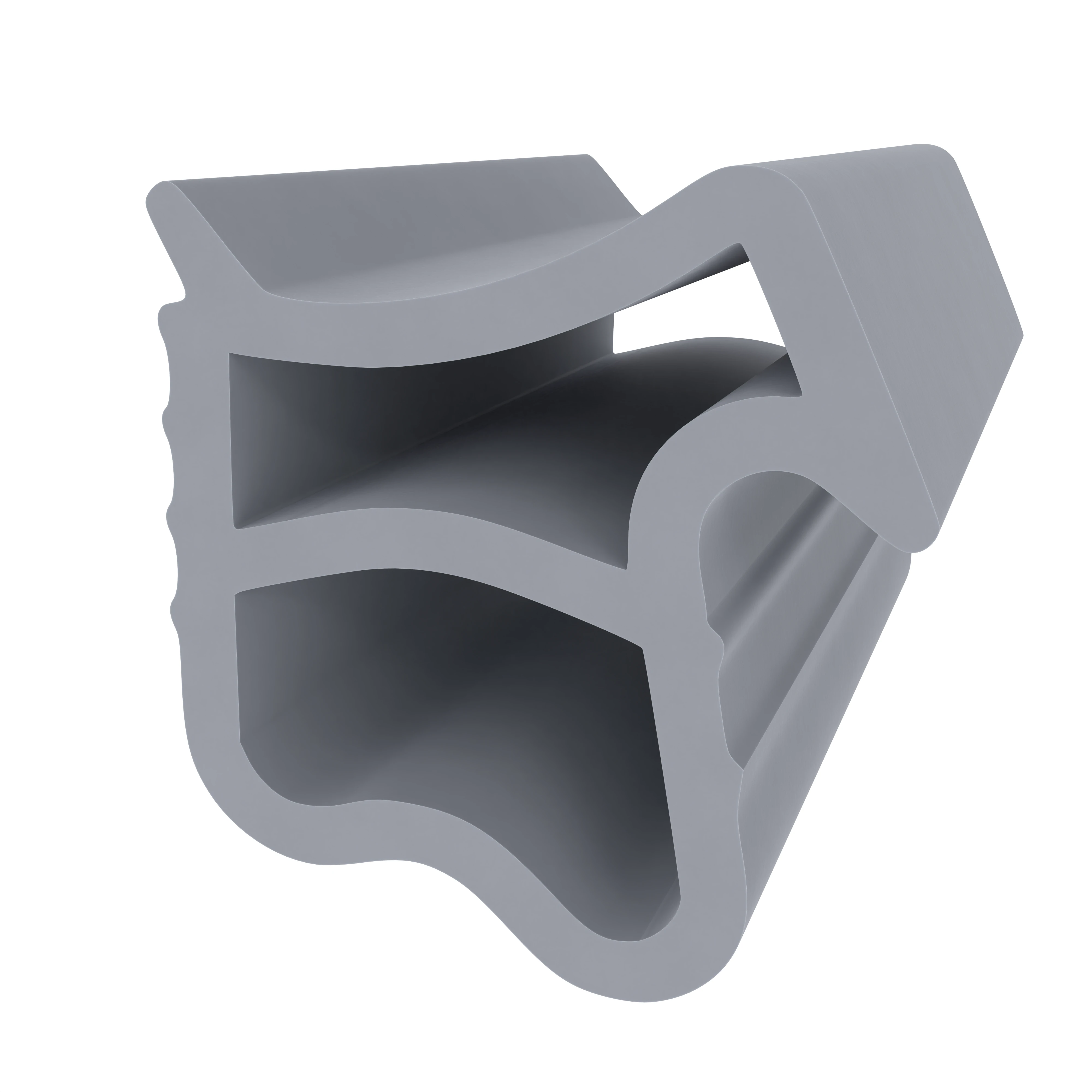 Stahlzargendichtung für Stahltüren | 17 mm Breite | Farbe: grau
