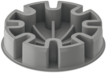 Tischbeschläge & Rollen - ABS-Einsatz für Sockelsystem Häfele AXILO™ 78 | Farbe: grau