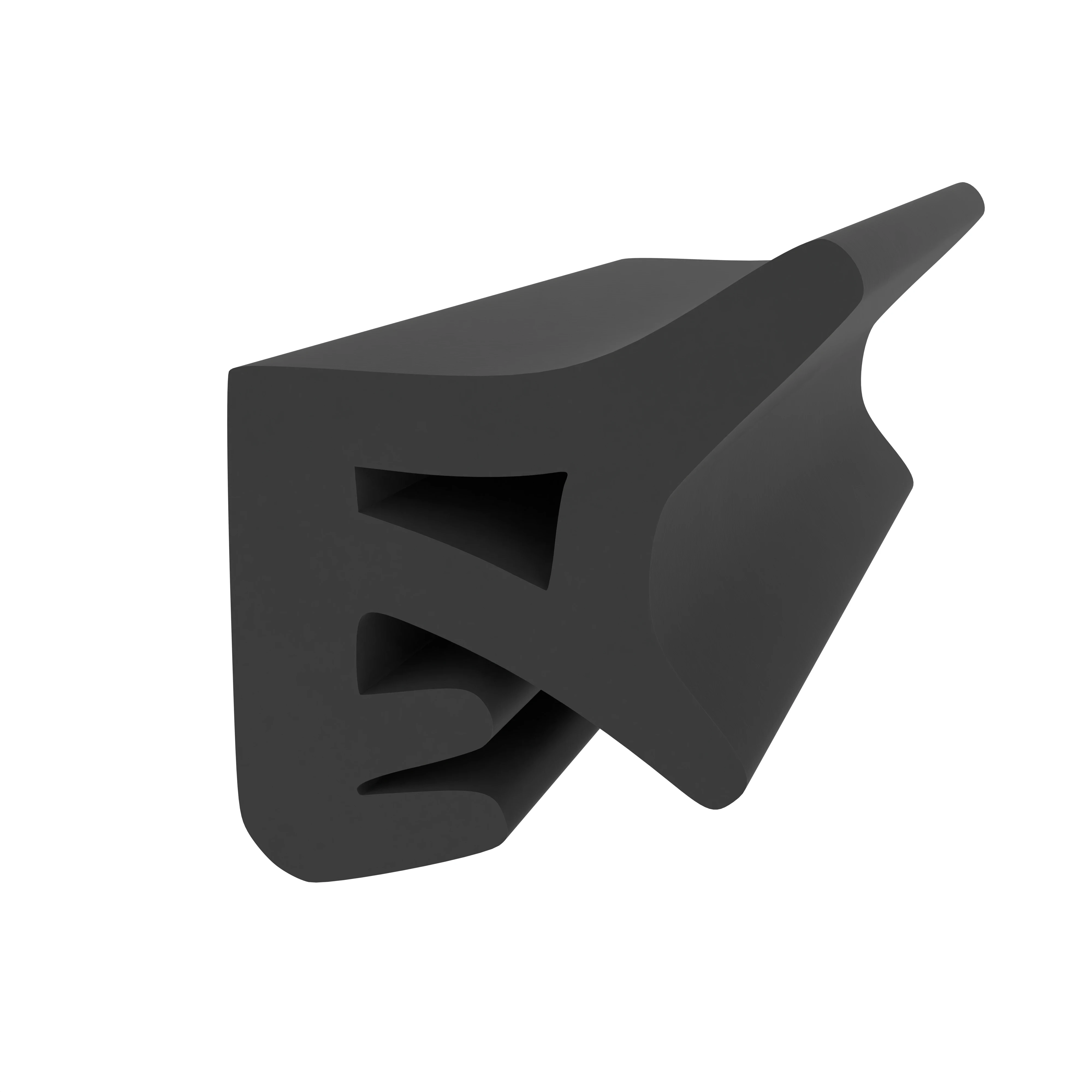 Überschlagdichtung für Holzfenster | Höhe: 10 mm | Farbe: schwarz Überschlagdichtung für Holzfenster | Höhe: 10 mm | Farbe: schwarz