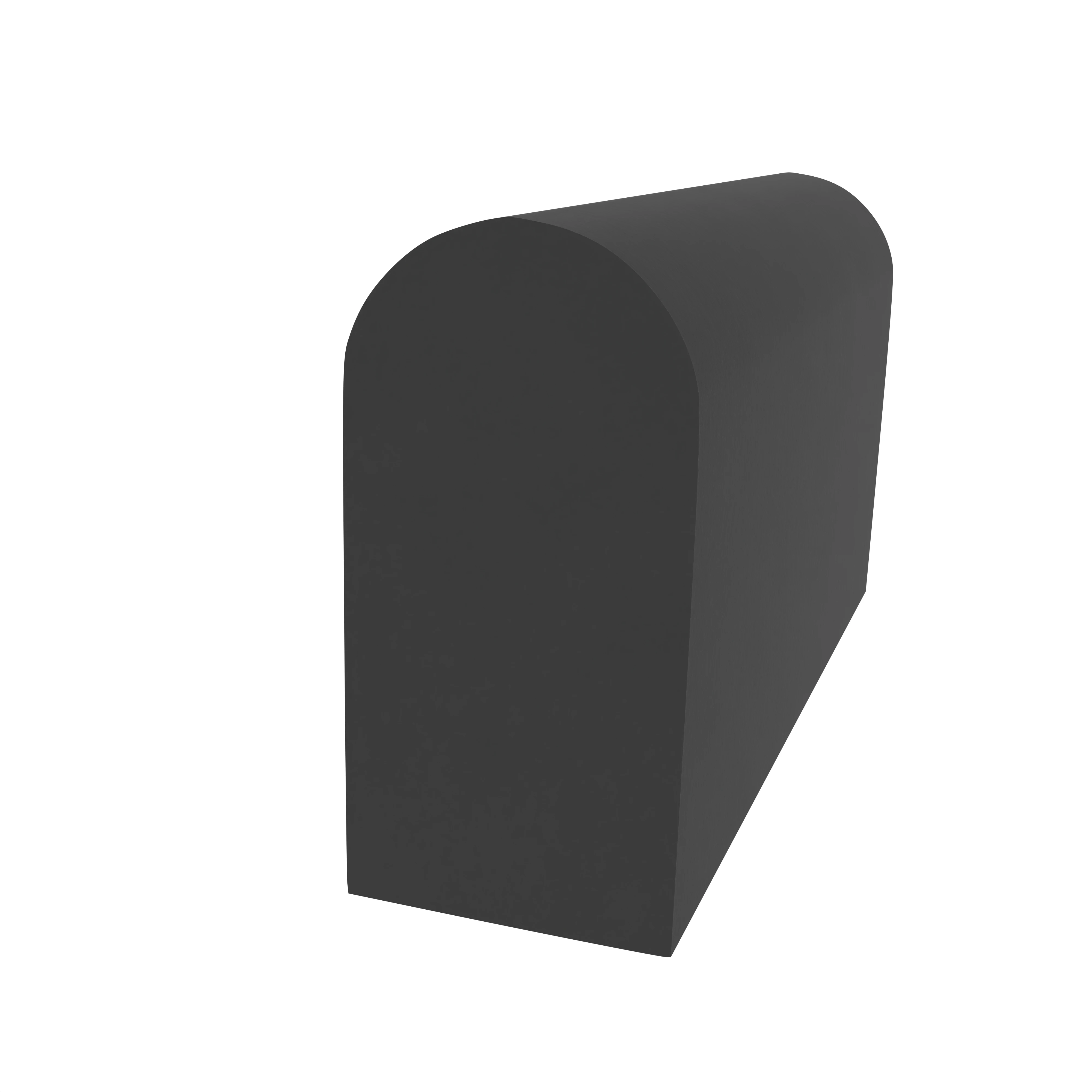 Stahlzargendichtung für Stahltüren | 20 mm Höhe | Farbe: schwarz