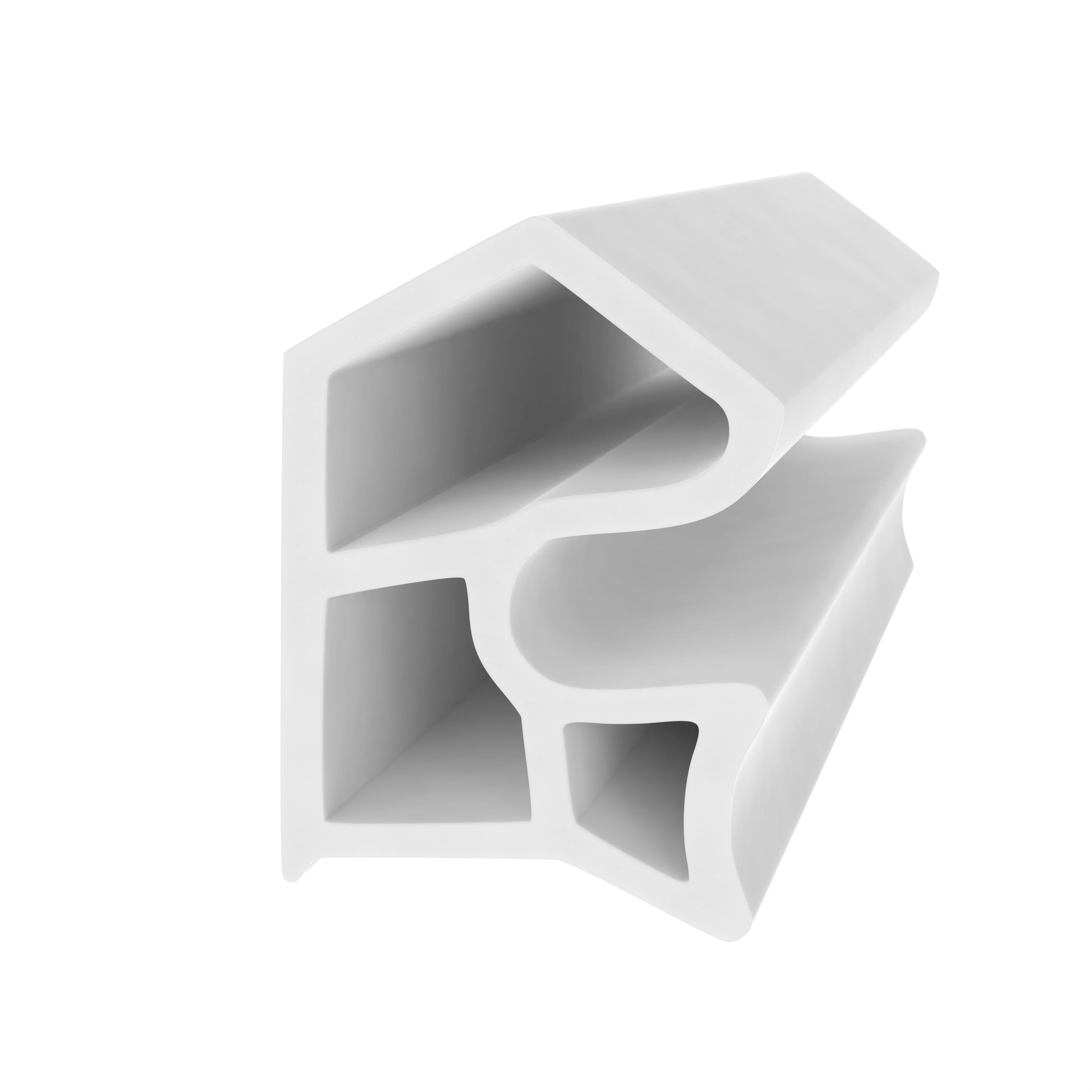 Stahlzargendichtung für Metalltüren | 17 mm Höhe | Farbe: weiß