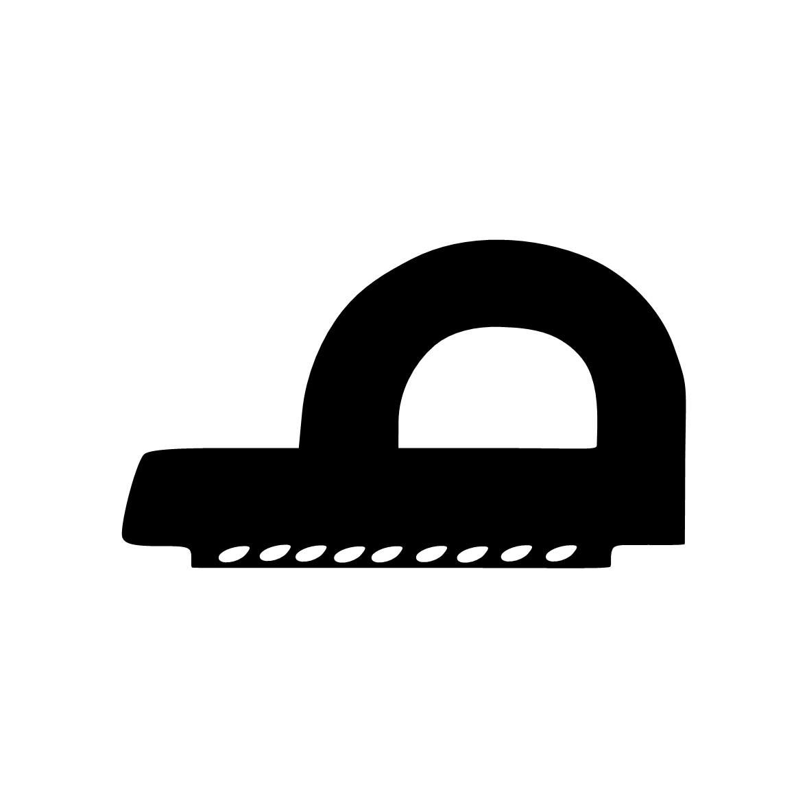 Türdichtung selbstklebend - Klebedichtung  für Türen und Fenster | 8 mm Breite | Farbe: braun