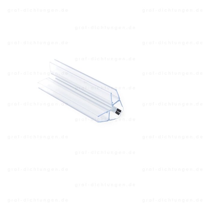 Dusch-Magnetprofil 90° | 6 - 8 mm Glasstärke | Farbe: transparent
