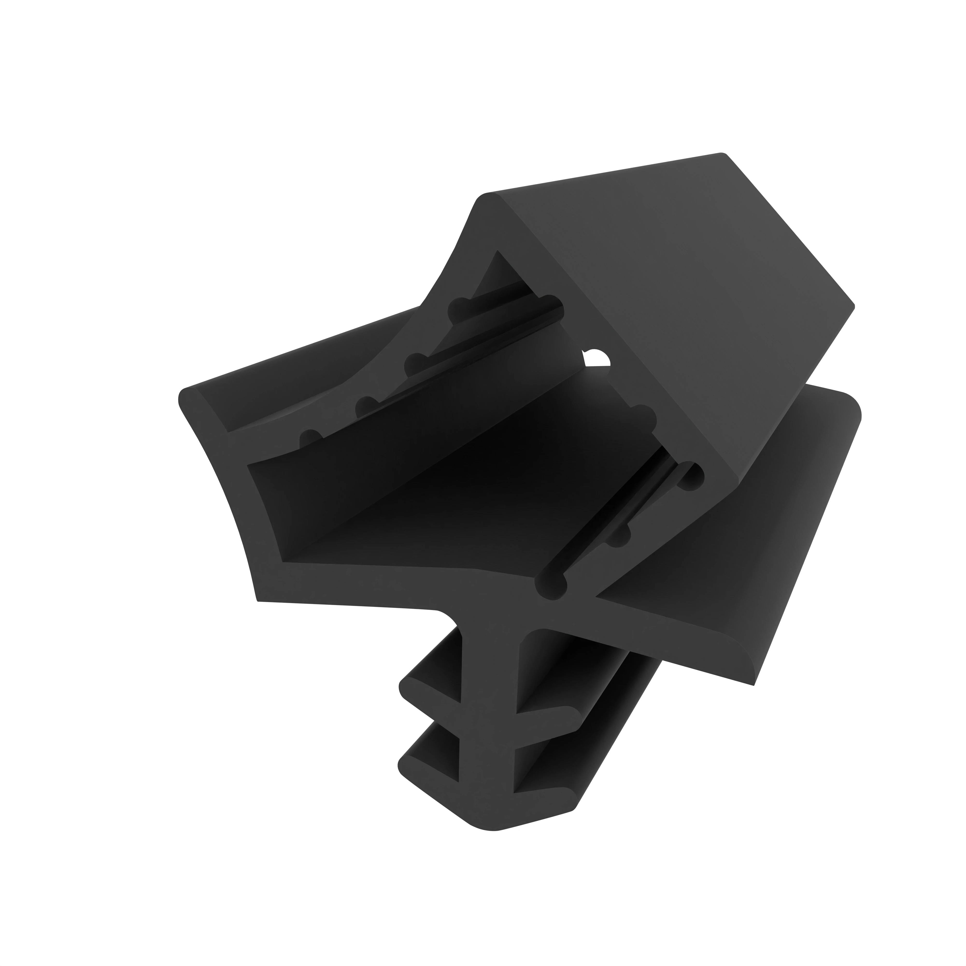 Türrahmen Dichtung - Holzzargendichtung für Haustüren | 4,5 mm Nutbreite | Farbe: schwarz