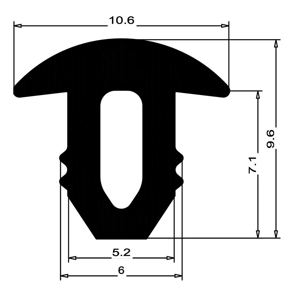 Anti-Rutsch Profil für Treppenstufen | Höhe: 9,5 mm | Farbe: beige
