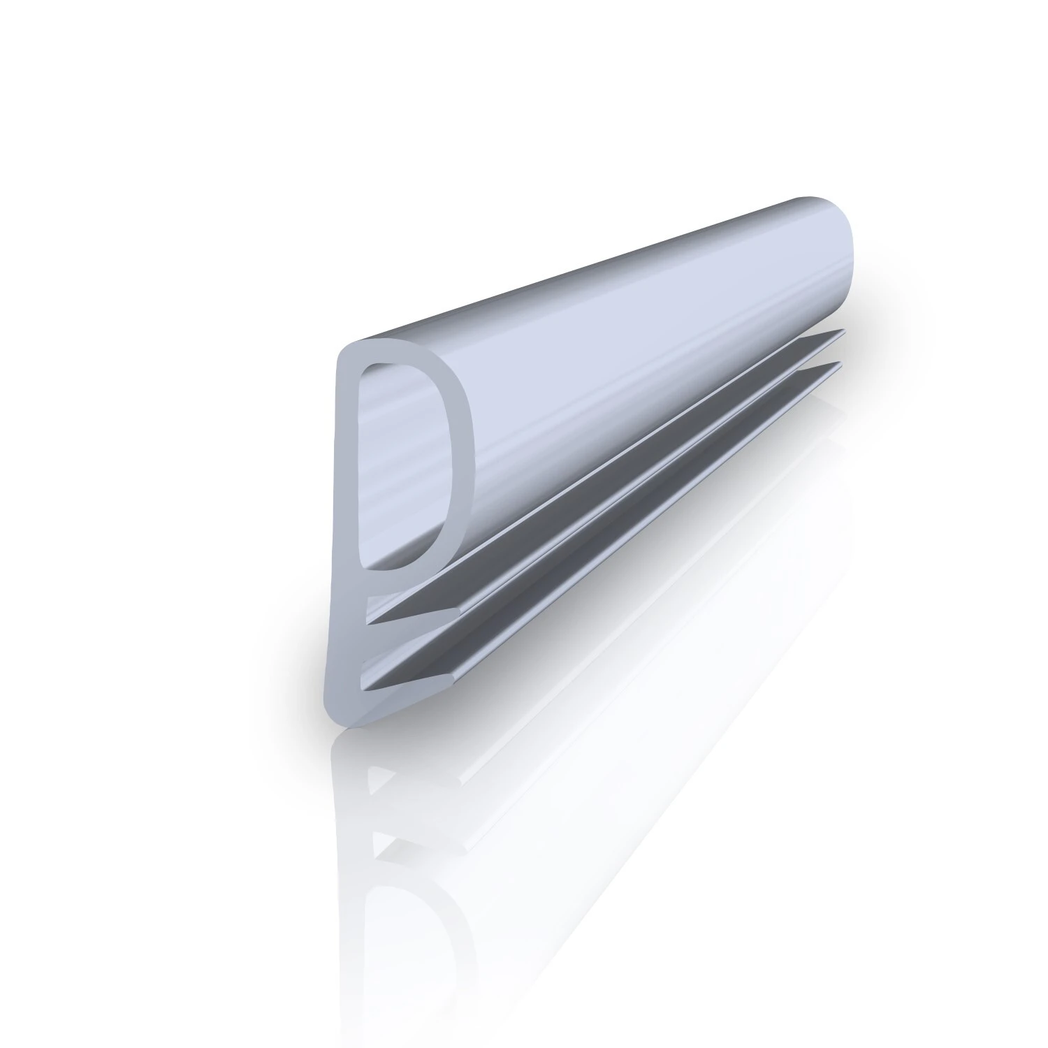 Flügelfalzdichtung für Holztüren und  -zargen | 9,7 mm Falzhöhe | Farbe: transparent