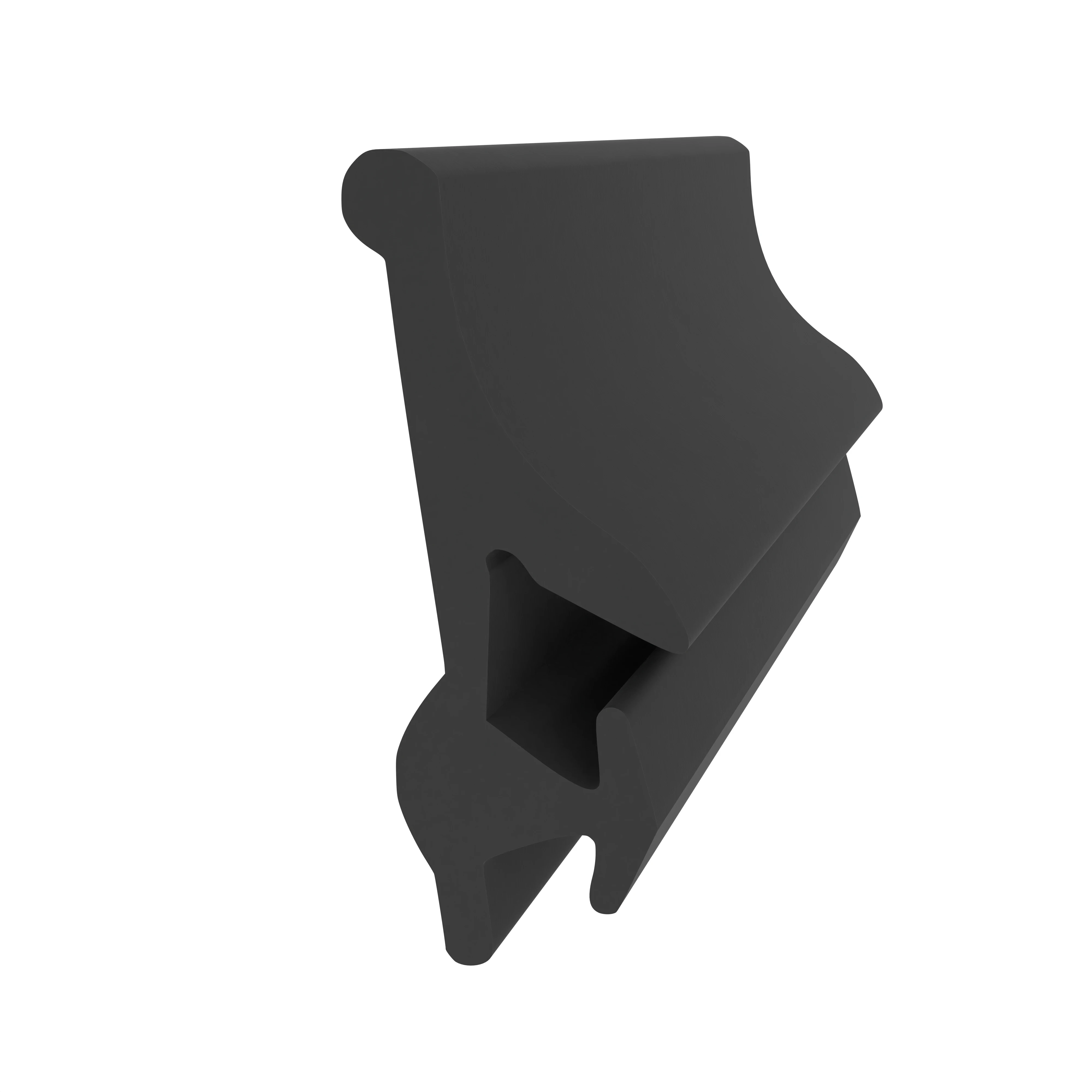 Türrahmen Dichtung - Anschlagdichtung für seitlichen Anschlag | 16 mm Höhe | Farbe: schwarz