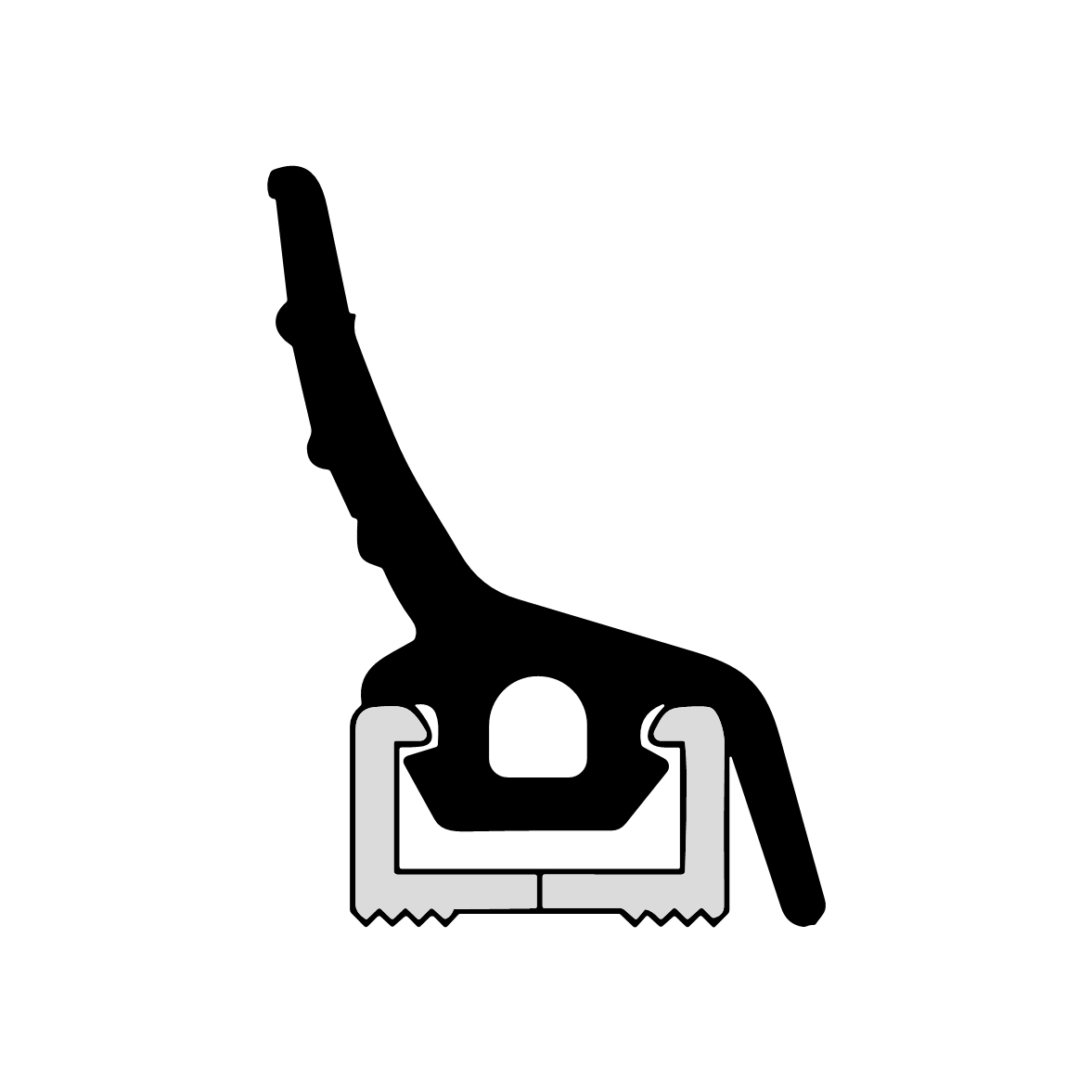 Anpressdichtungen - Anpressdichtung für Fenster- und Türrahmen | 17 mm Höhe | Farbe: braun