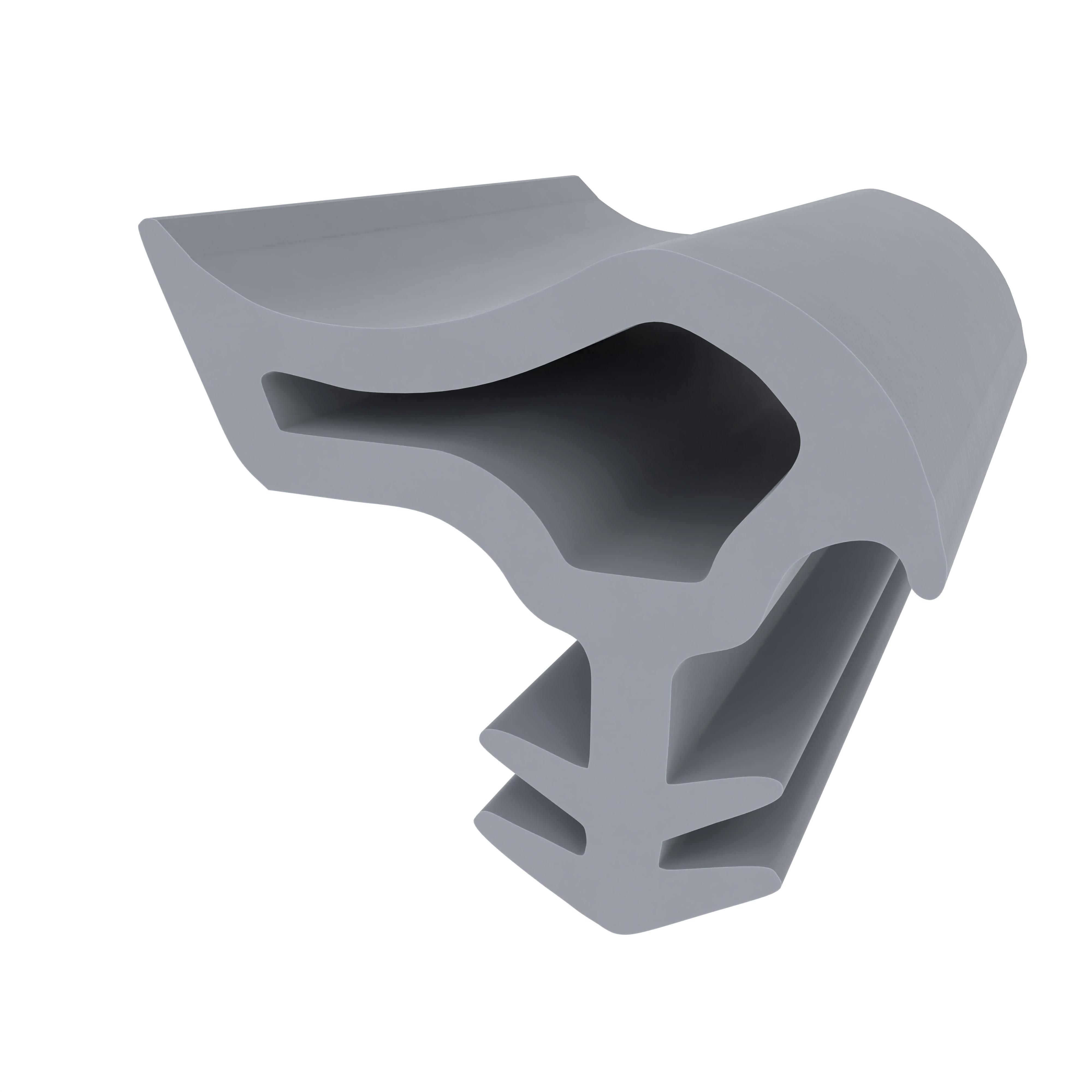 Stahlzargendichtung für Stahlzargen | 16,5 mm Breite | Farbe: grau