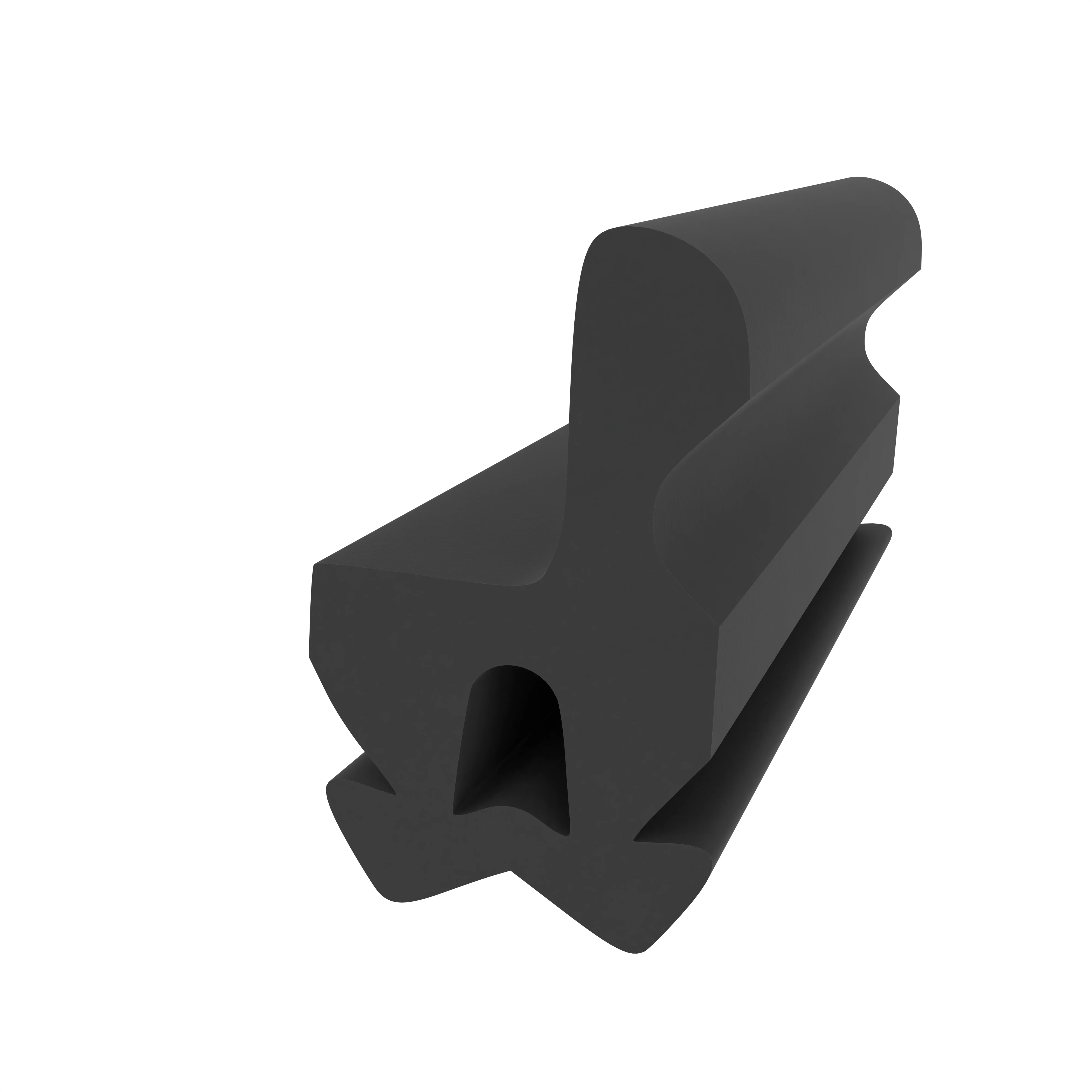 Mitteldichtungen - Mitteldichtung für Kunststofffenstern | 14 mm Höhe | Farbe: schwarz