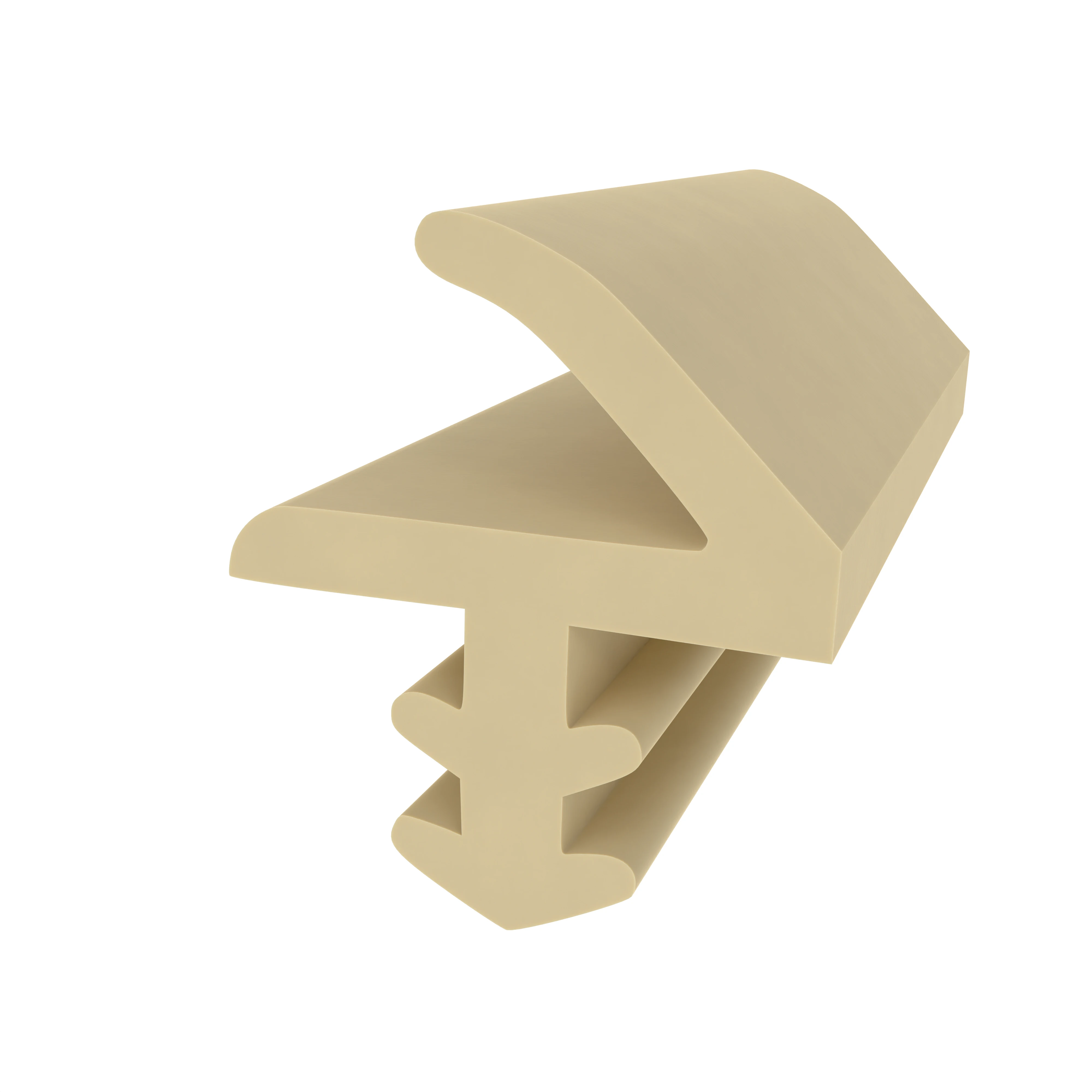Türrahmen Dichtung - Holzzargendichtung für Zimmertüren | 12 mm Falzbreite | Farbe: beige