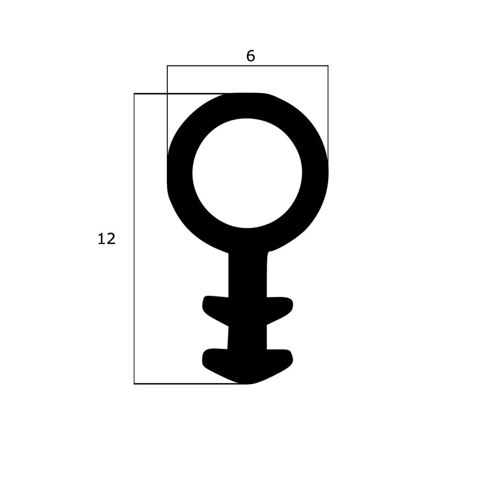 Türrahmen Dichtung - Holzzargendichtung für Haustüren | 3 mm Nutbreite | Farbe: weiß
