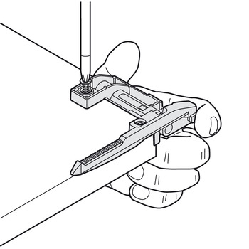 Schubkästen - Tablar-Arretierung für Schubladenführungen | Modell: 295H5700 | Farbe: oriongrau