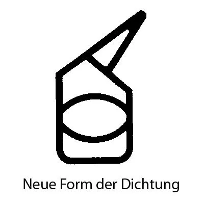 Türrahmen Dichtung - Stahlzargendichtung für Stahlprofile | 17,5 mm Breite | Farbe: grau