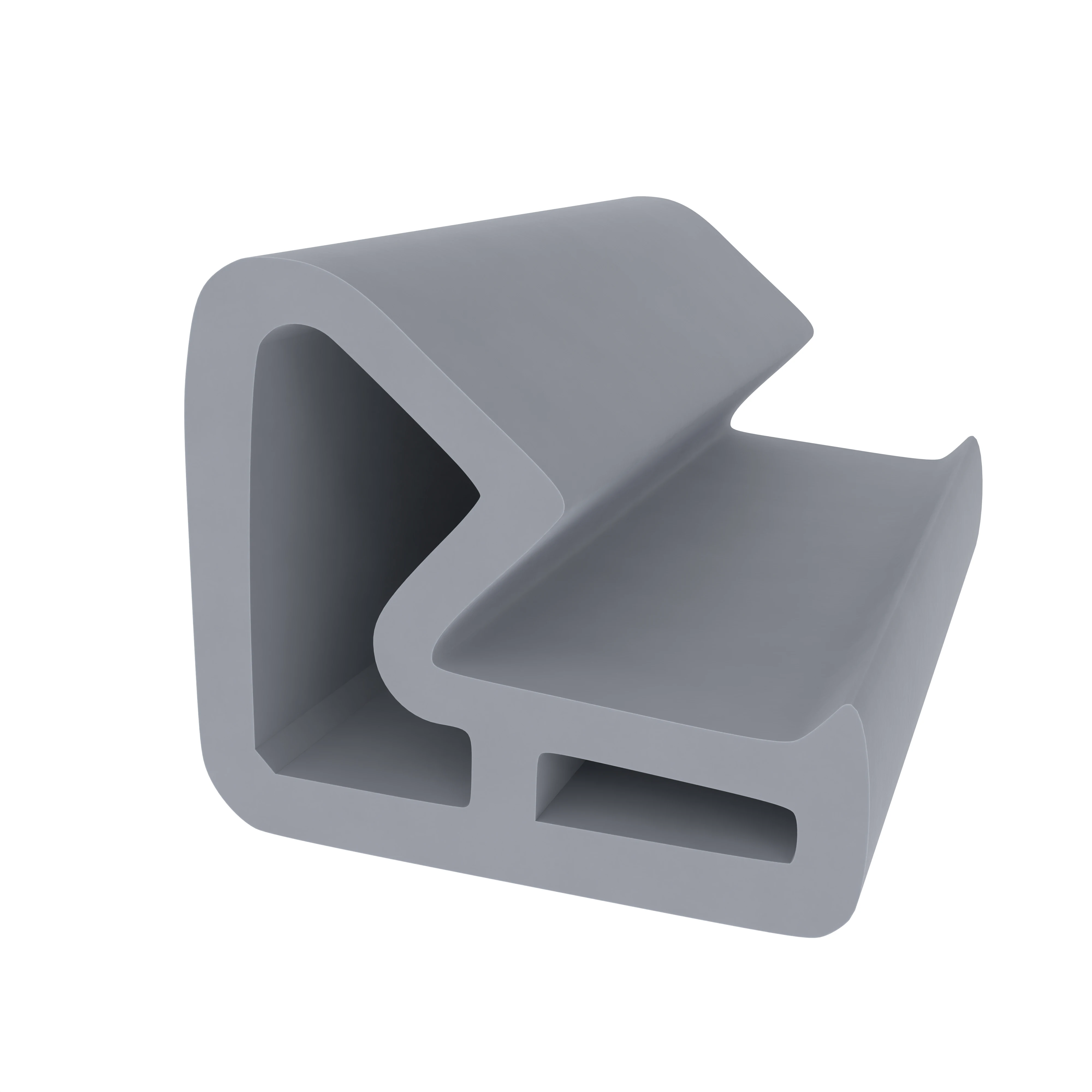 Stahlzargendichtung für Stahltüren | 13,5 mm Höhe | Farbe: grau