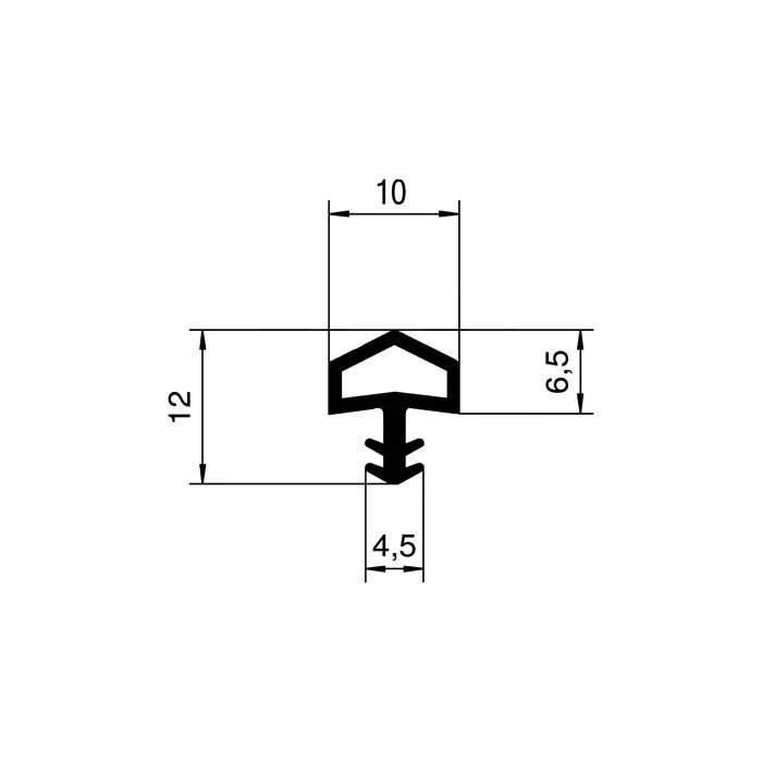 Türrahmen Dichtung - Holzzargendichtung für Zimmertüren | 4,5 mm Nut | Farbe: beige