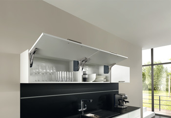 Beschläge - Häfele Hochklappbeschlag Free flap 3.15 | Modell F | Farbe: anthrazit