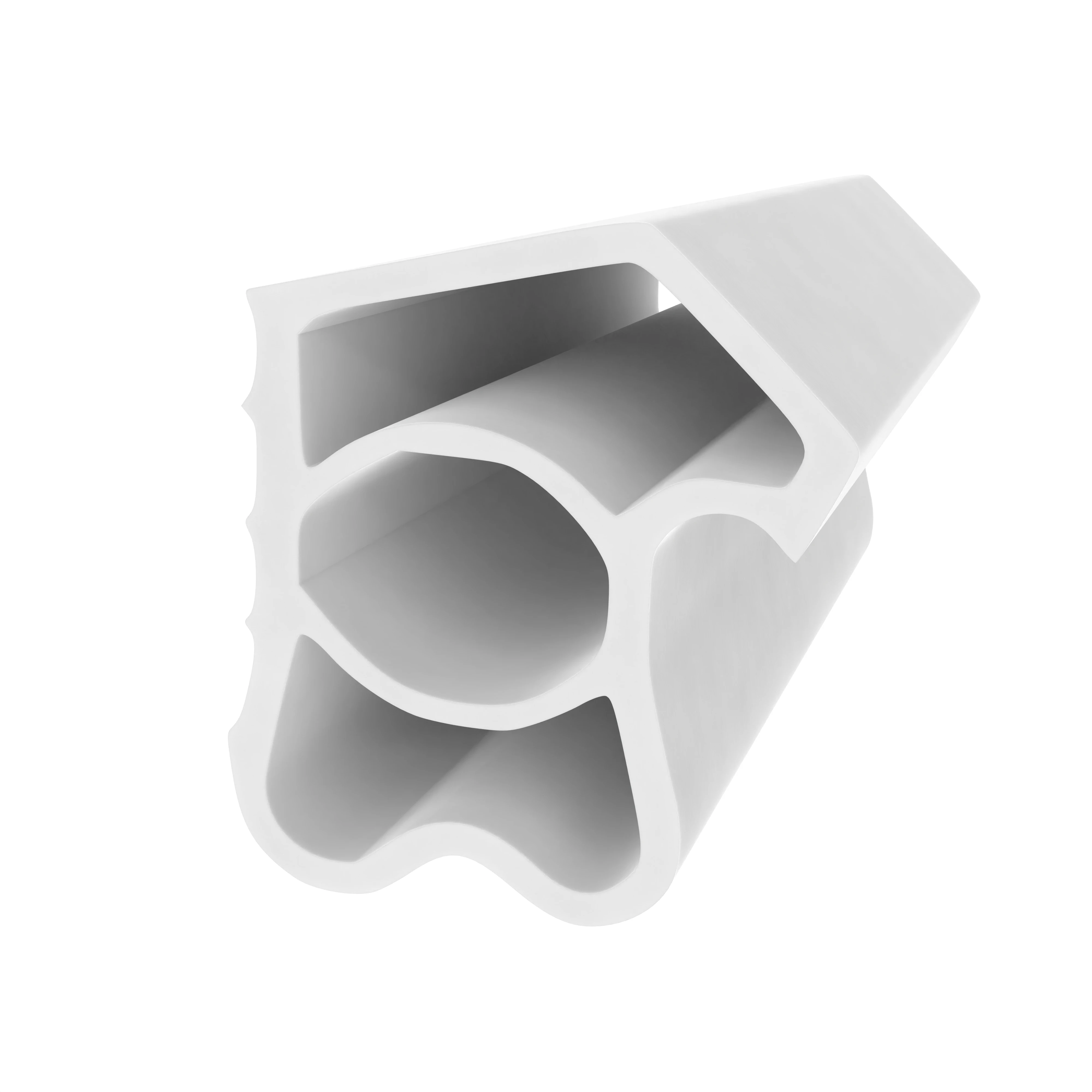 Türrahmen Dichtung - Stahlzargendichtung für Metalltüren | 16 mm Höhe | Farbe: weiß