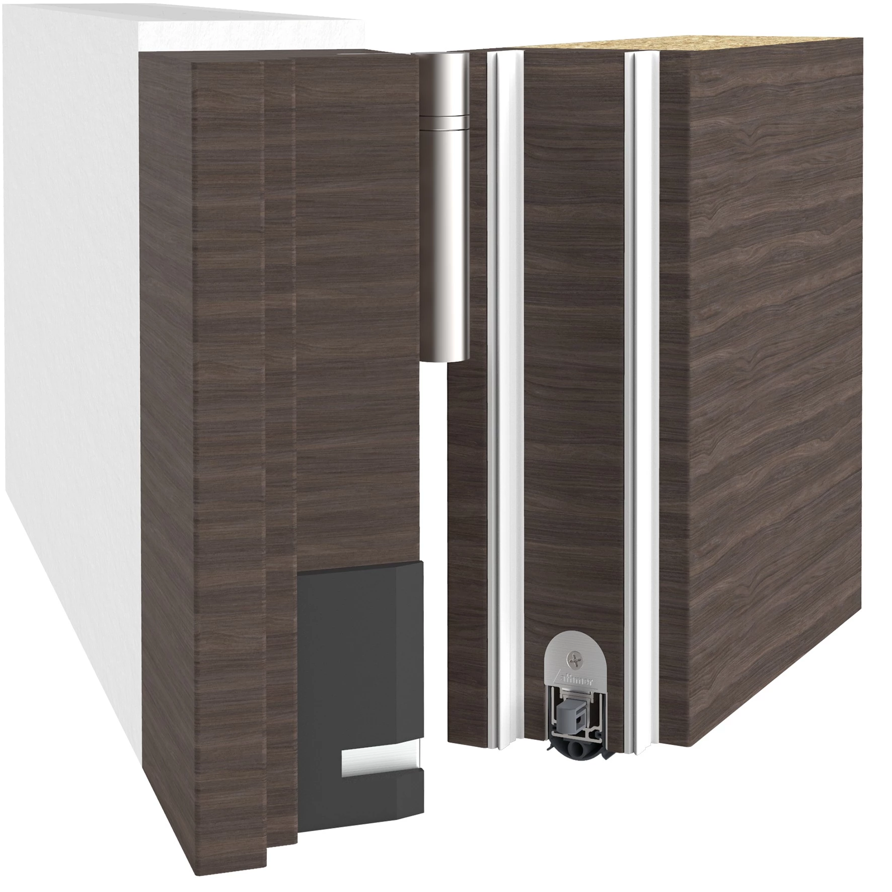 Absenkdichtungen - Schall-Ex Rainstop L-24/20 WS Absenkdichtung von Athmer | Länge: 750 mm