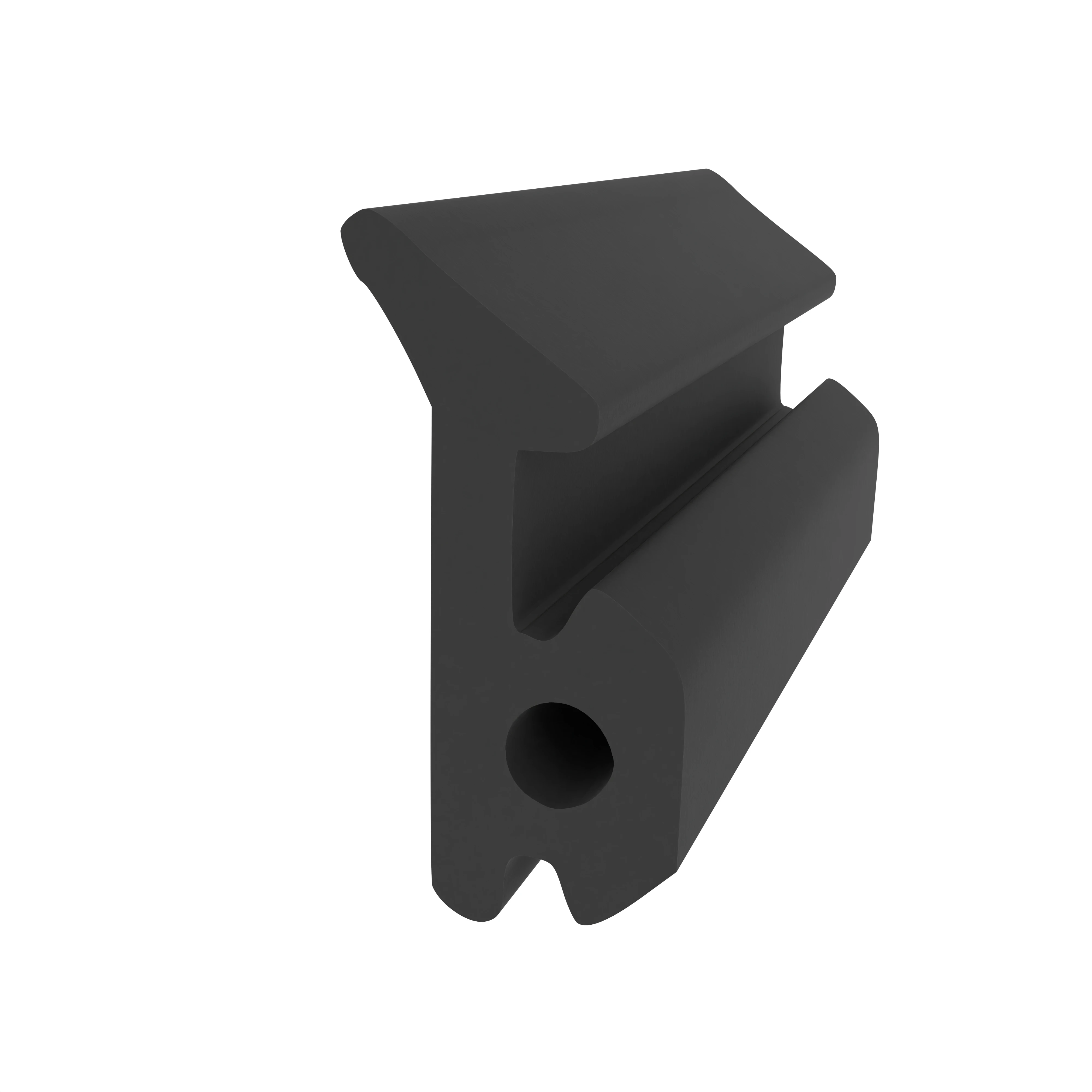 Türrahmen Dichtung - Anschlagdichtung für seitlichen Anschlag | 11 mm Höhe | Farbe: schwarz 