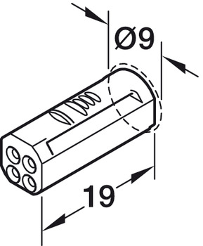 Beleuchtung - Zuleitung für LED-Band multiweiß | Nennspannung: 24 V | Kabellänge: 2000 mm