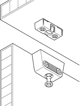Verbinder & Bodenträger - Korpusverbinder Häfele Ixconnect RV/O | Antrieb: Kreuzschlitz PZ2 | Oberfläche: verzinkt
