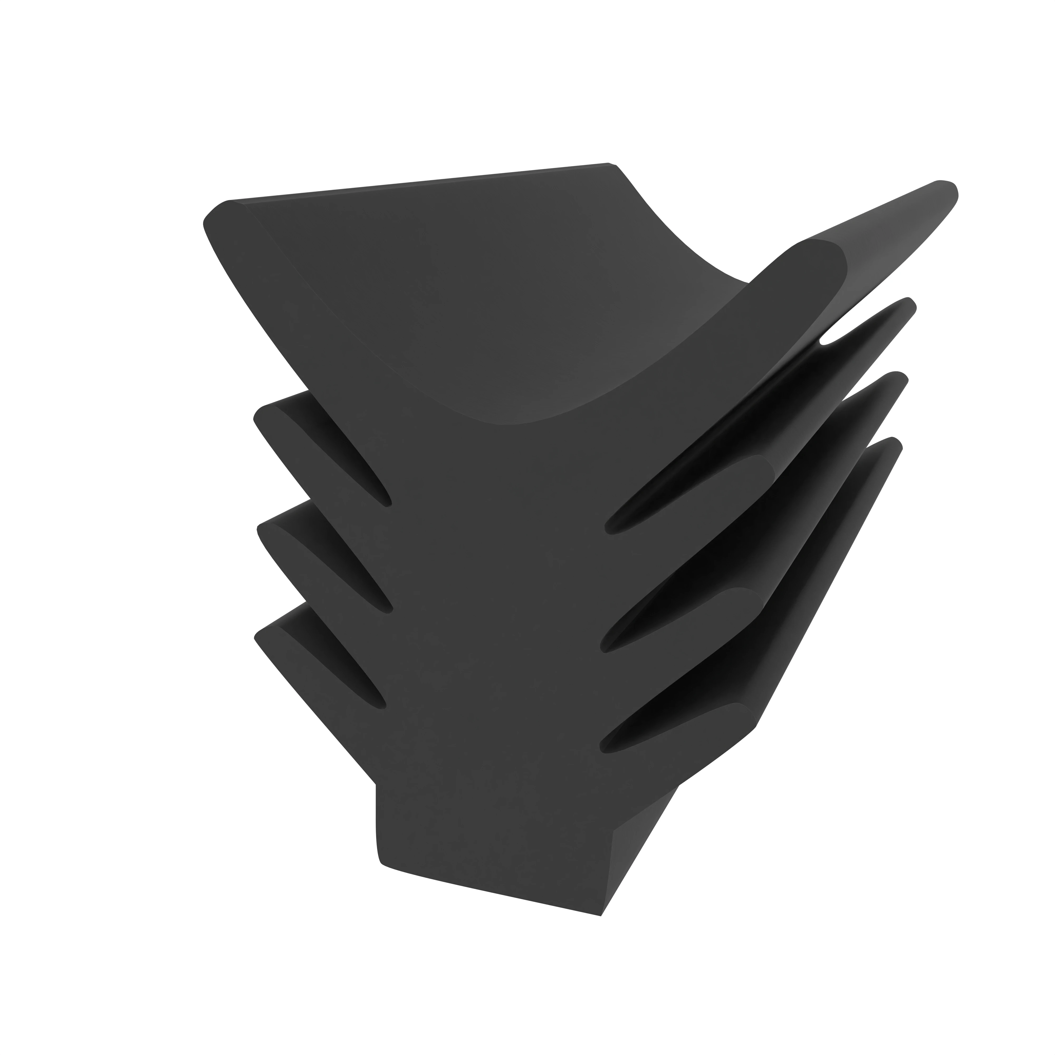 Treppenstufenprofile - Fugenabdeckprofil | Höhe: 11,5 mm | Farbe: schwarz