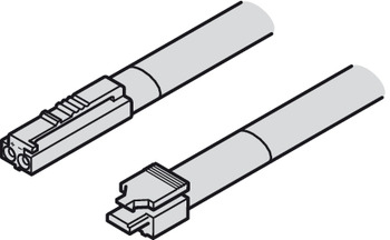 Zuleitung für LED-Band monochrom | Nennspannung: 12 V | Kabellänge: 1000 mm