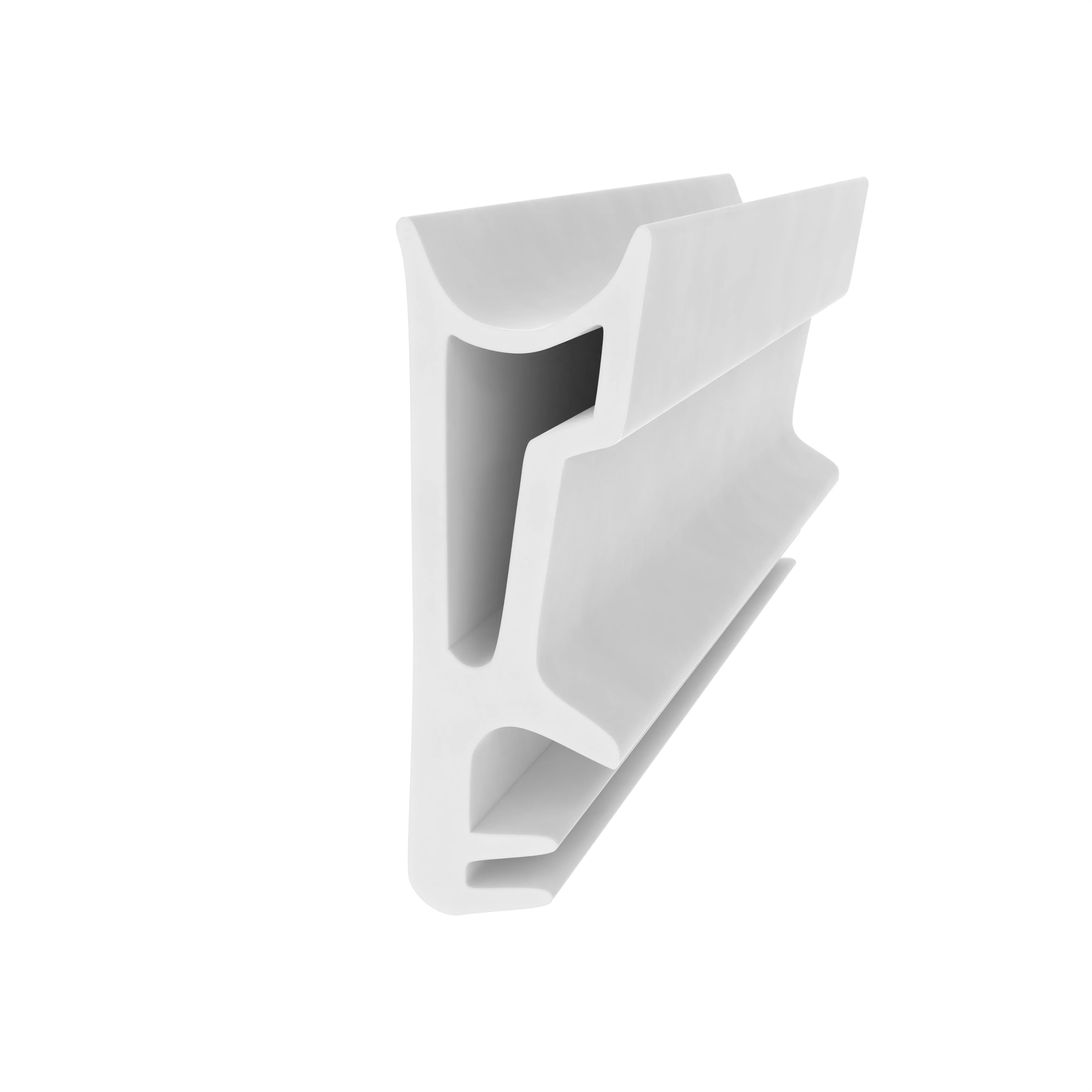 Flügelfalzdichtung für Holzfenster und -türen | 14,5 mm Falzhöhe | Farbe: weiß