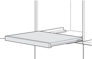 Schubkästen - Tablar-Arretierung für Schubladenführungen | Modell: 295H5700 | Farbe: oriongrau