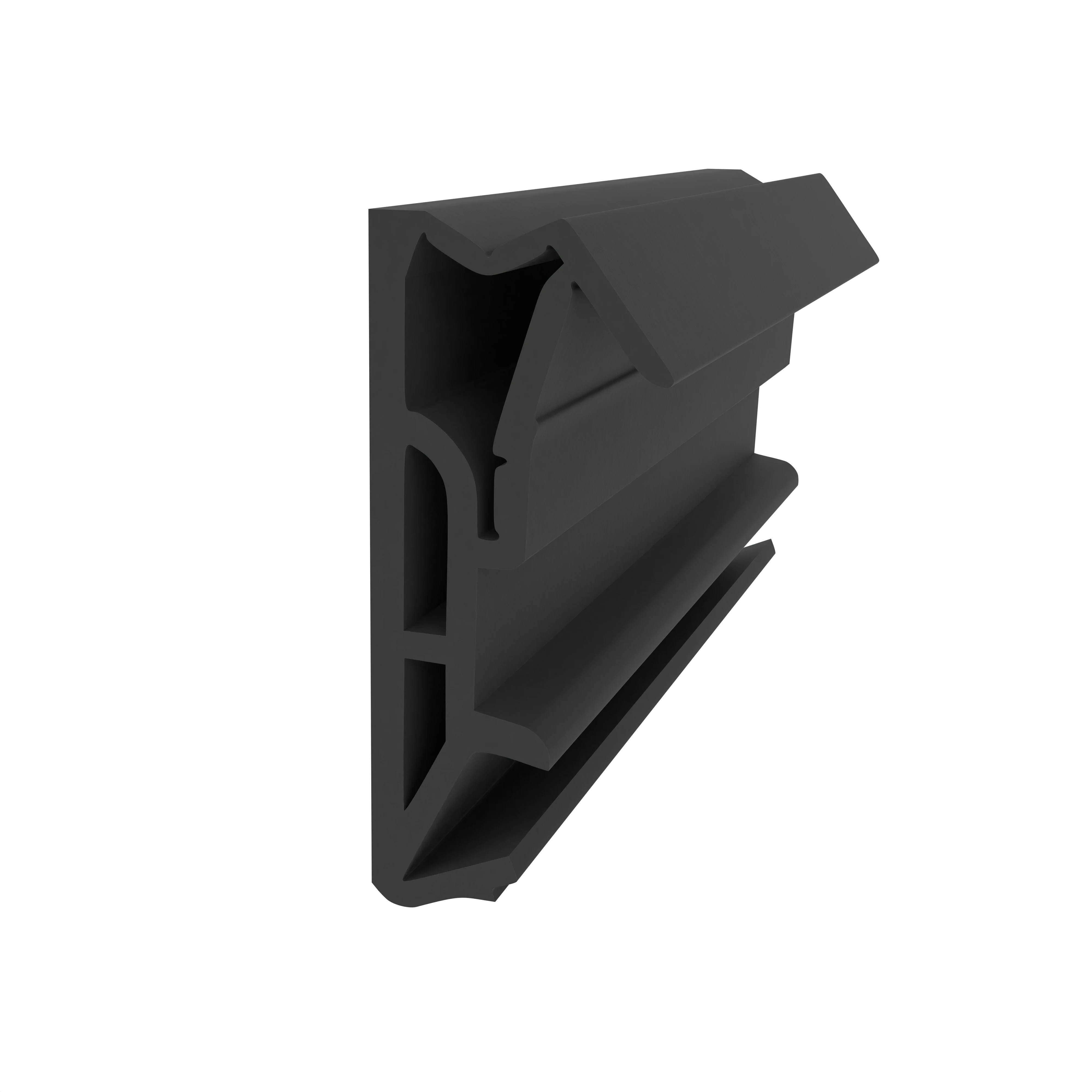 Flügelfalzdichtung für Türen | 18 mm Falzhöhe | Farbe: schwarz