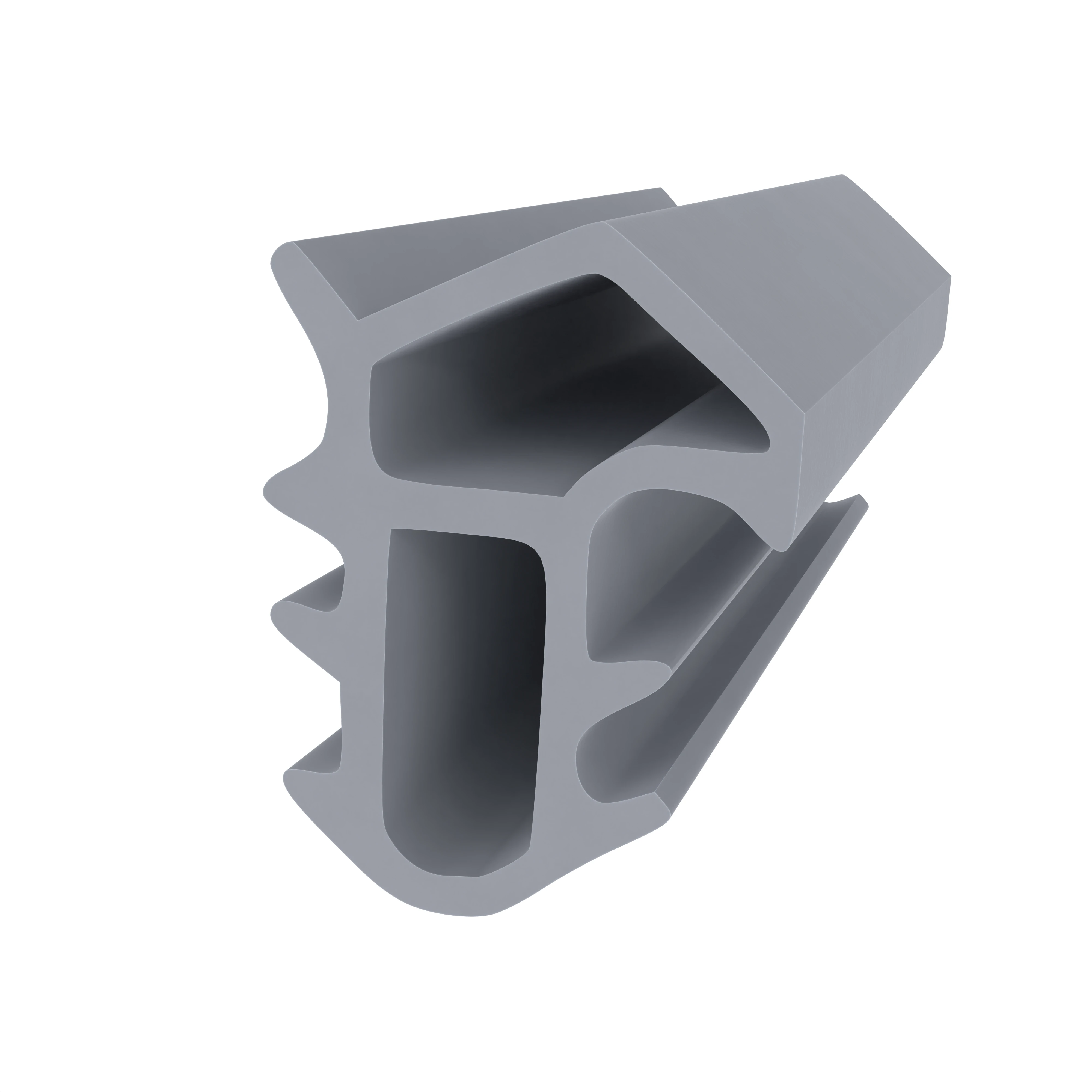 Türrahmen Dichtung - Stahlzargendichtung für Stahlzargen | 13 mm Breite | Farbe: grau