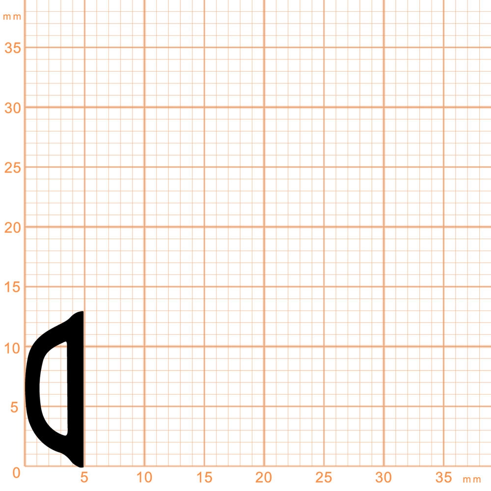 Bodenschwellendichtungen - Ersatzgummi für Bodenschwellendichtung | Höhe: 13 mm | Farbe: beige