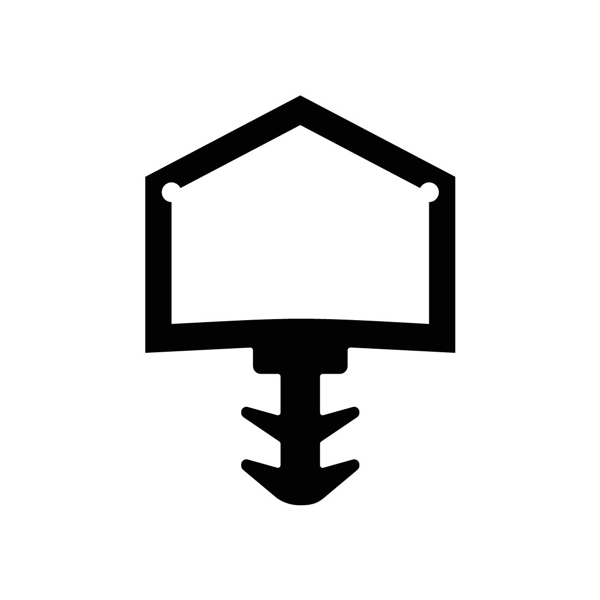 Türrahmen Dichtung - Holzzargendichtung für Holztüren | 16,5 mm Falzhöhe | Farbe: schwarz