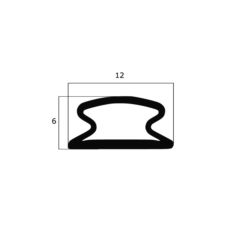 Türdichtung selbstklebend - Klebedichtung für Fenster und Türen | 12 mm Breite | Farbe: weiß