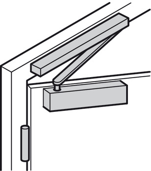 Türöffner & Türschließer - Obentürschließer Dorma TS 93B | Schließkraft: 2–5 nach EN 1154 | Farbe: silber