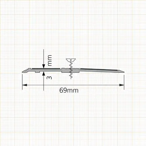 Bodenschwellendichtungen - Schwellendichtung für Treppenstufen | Länge: 2000 mm | Farbe: anthrazit