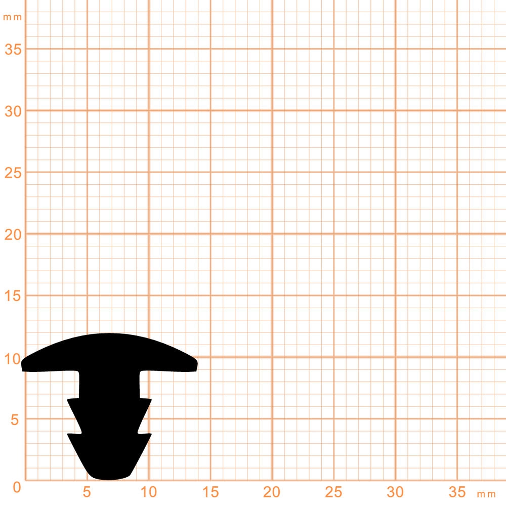 Treppenstufenprofile - Treppenstufendichtung | Höhe: 12 mm | Farbe: weiß